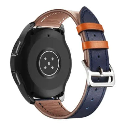 Leather Strap 'Duo', on a watch, 3/4 rear view