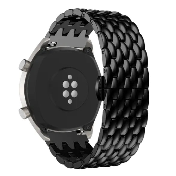 Bracelet acier Dragon Honor Magic Watch 2 (noir)