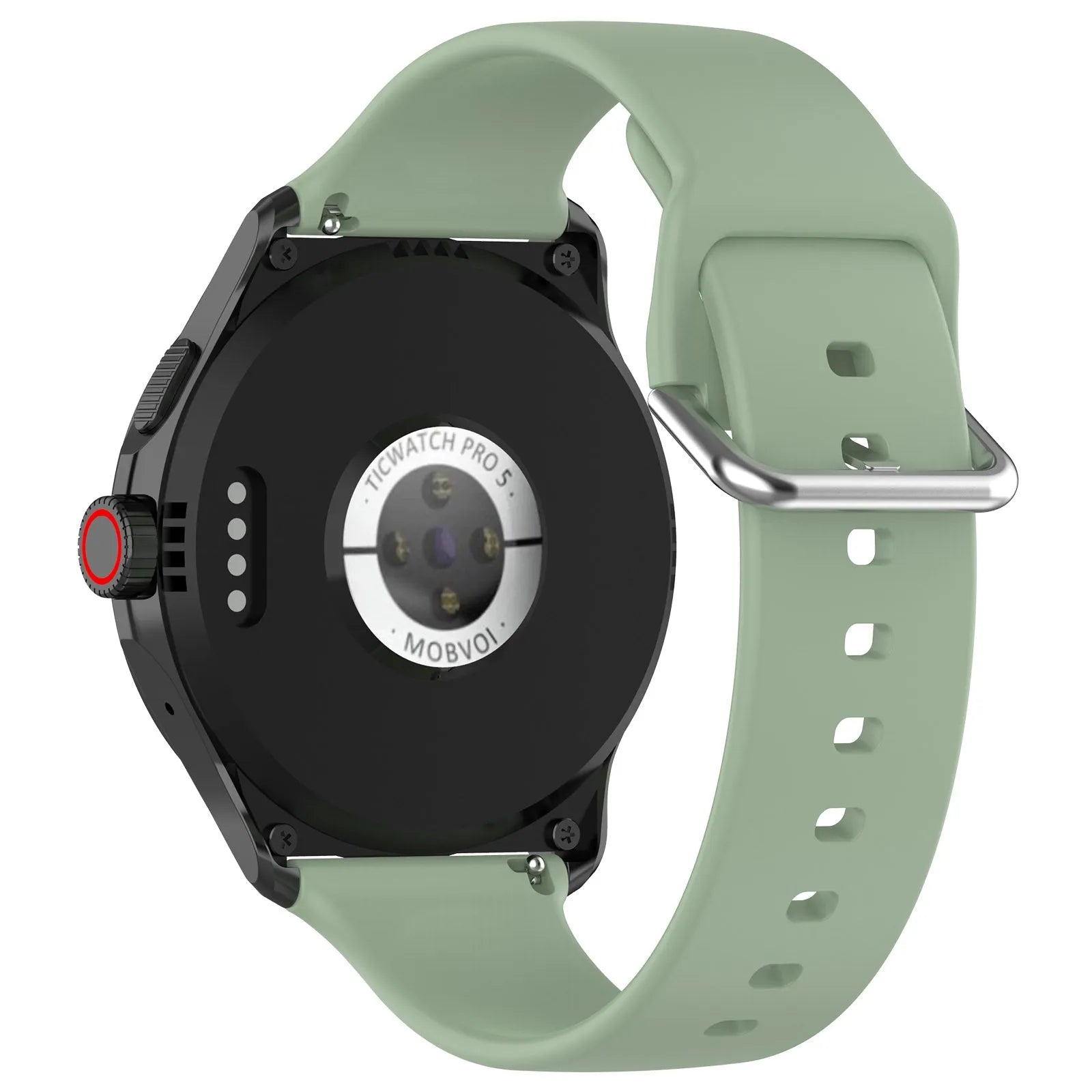 Bracelet silicone avec boucle TicWatch Pro 5 Enduro (vert)