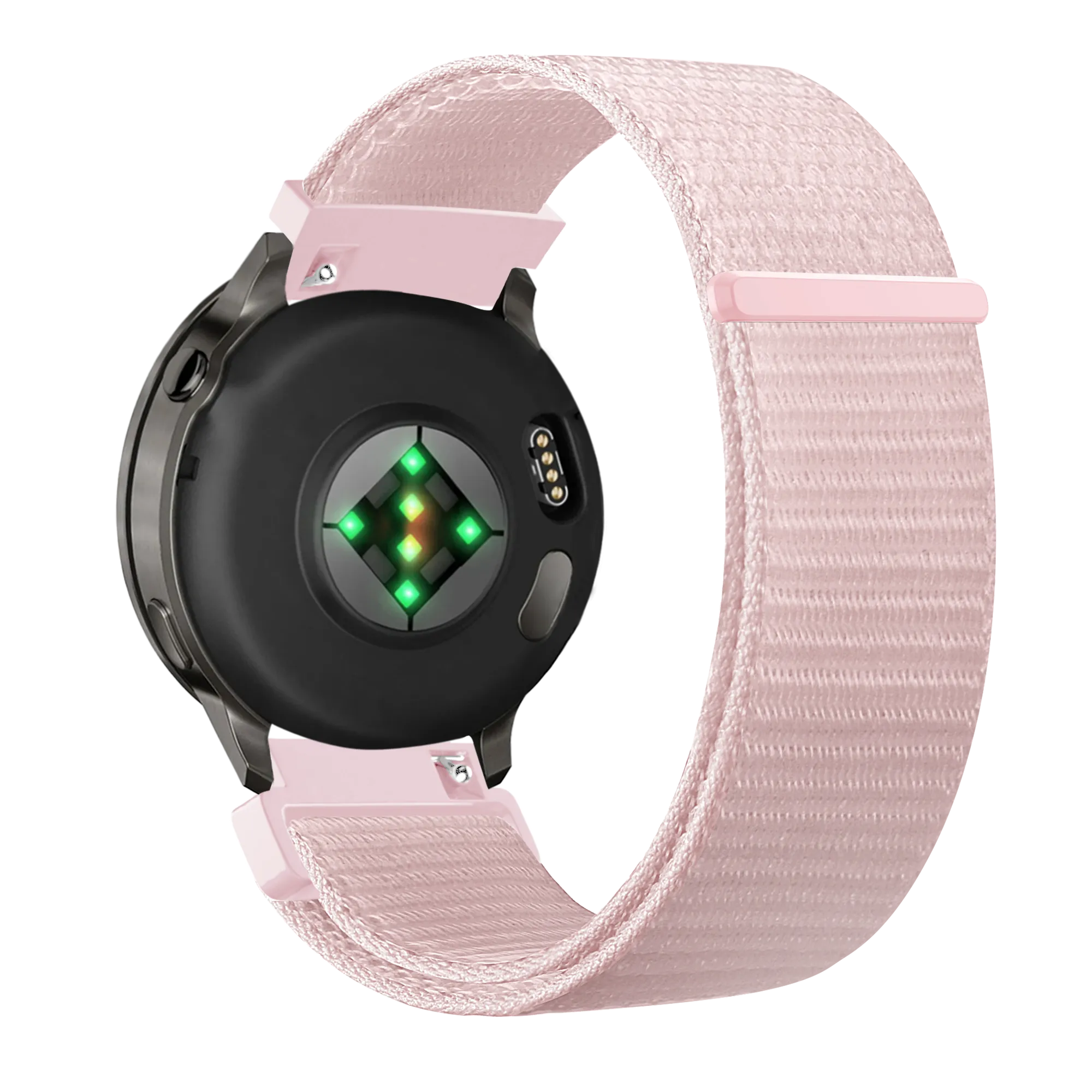 Bandz Bracelet nylon Loop Garmin Vivoactive 4s (rose clair)