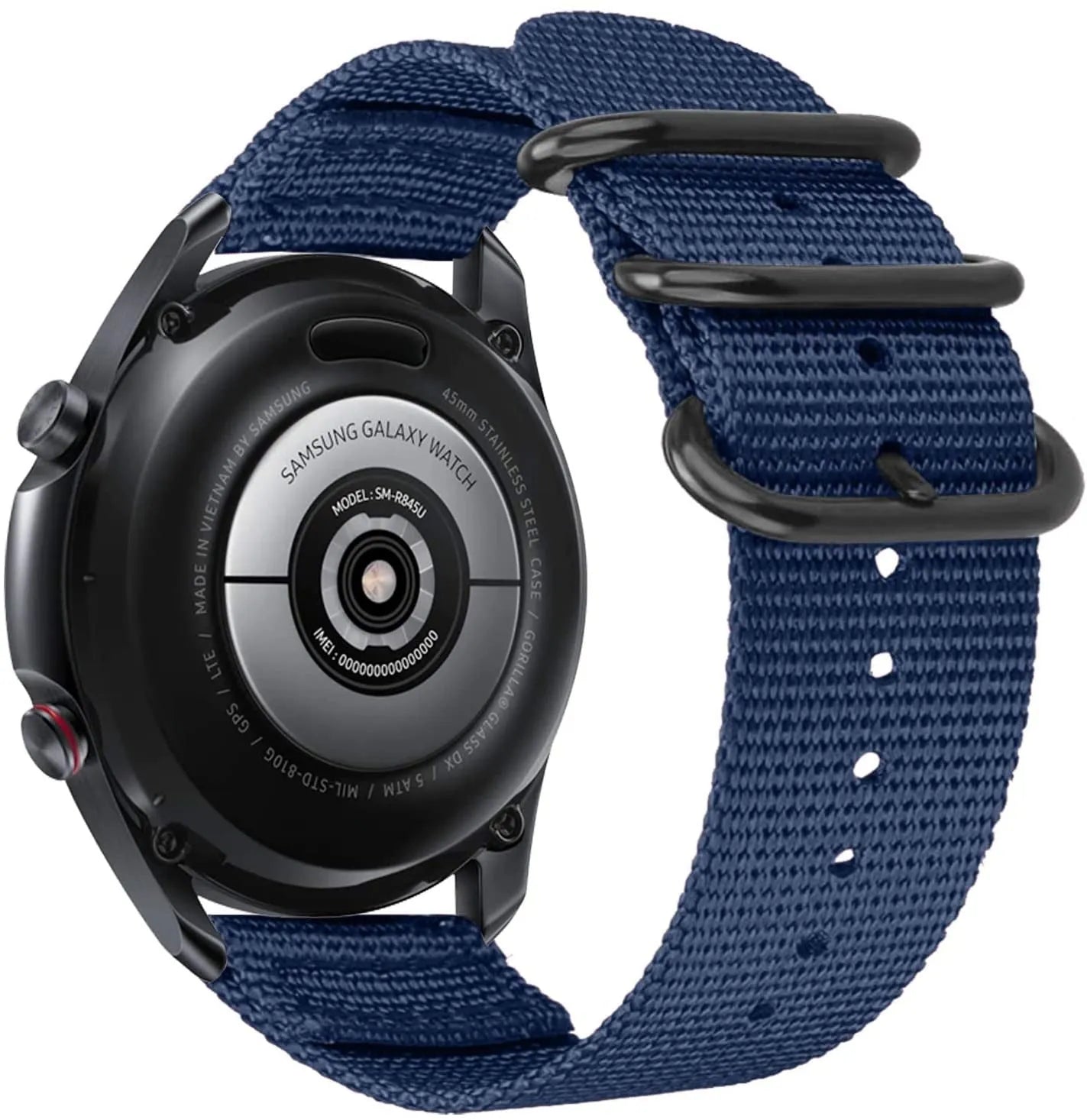Fossil Gen 4 Explorist (HR) Nylon Strap with Buckle (Blue)