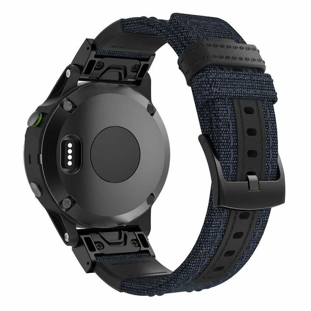 Bracelet nylon hybride Garmin Forerunner 745 (bleu)