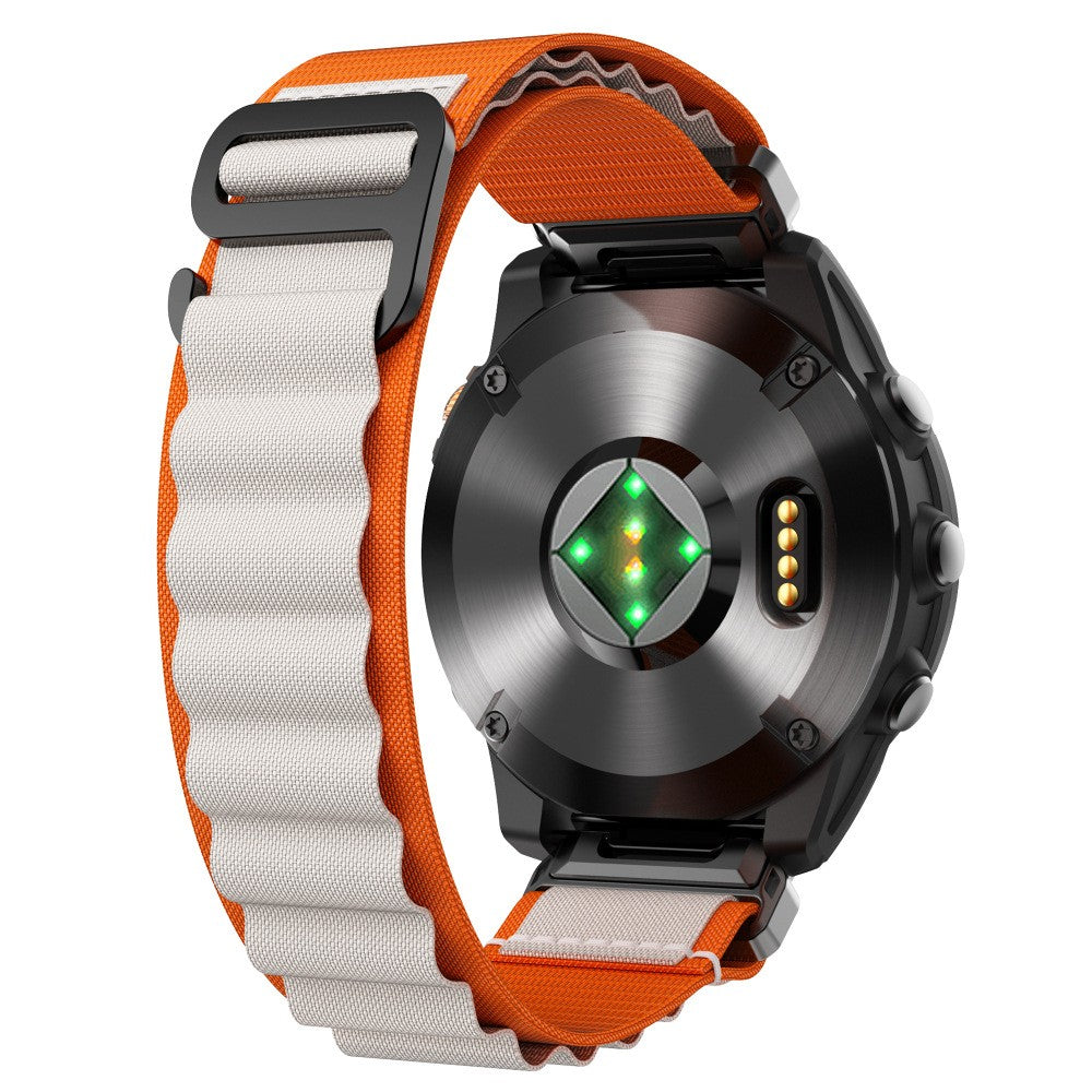 Garmin Forerunner 955 Alpine Nylon Strap (Orange/Beige)