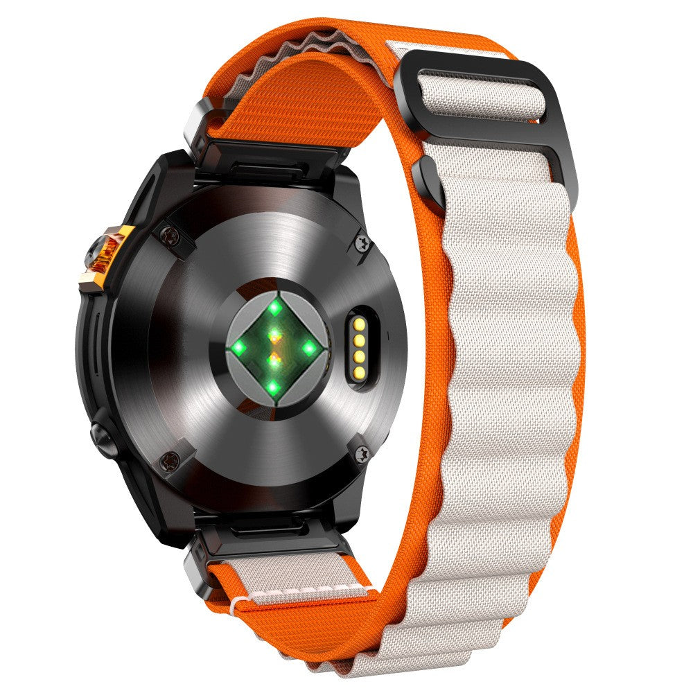 Garmin Forerunner 955 Alpine Nylon Strap (Orange/Beige)