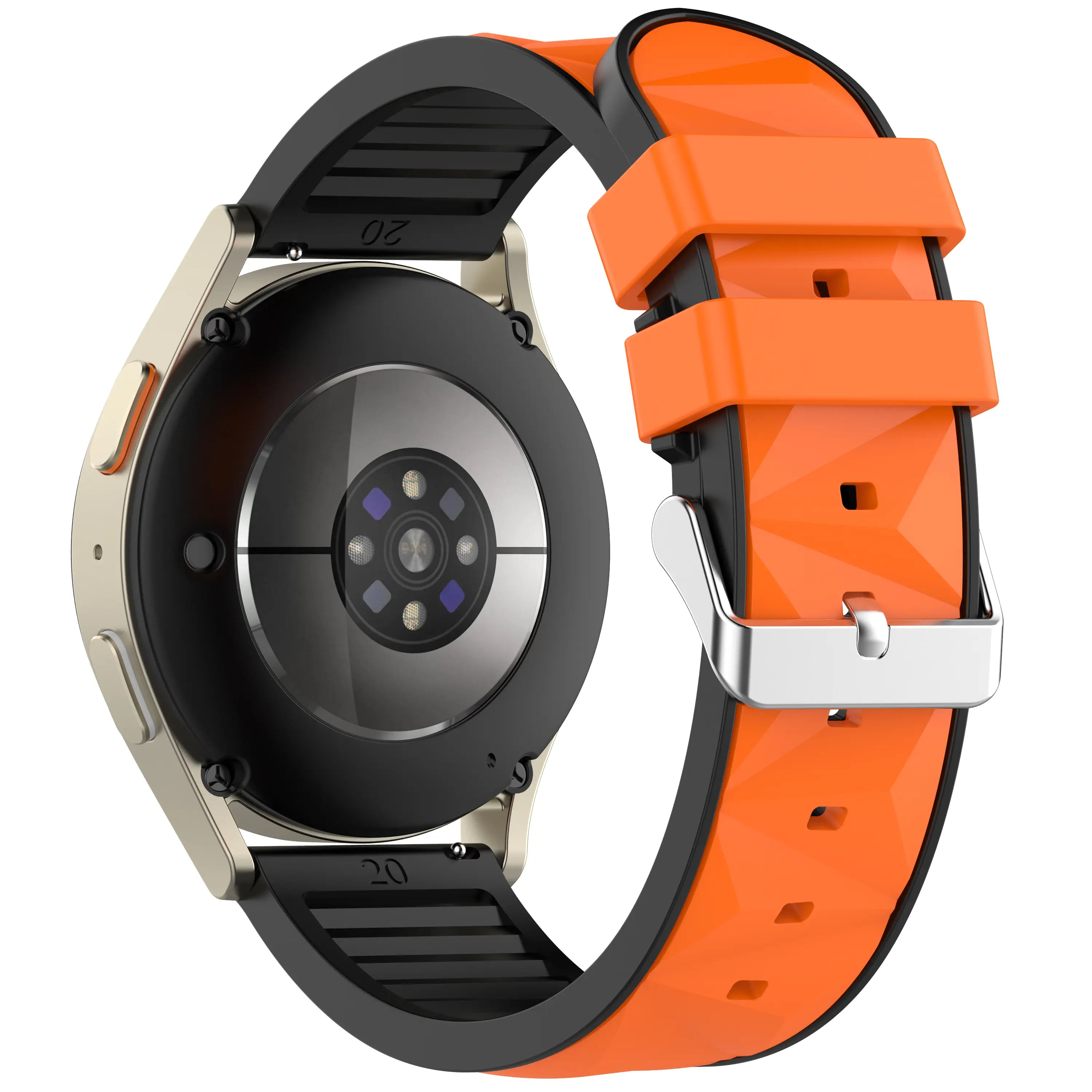 Huawei Watch GT 2 - 42mm Diamond Sport Strap (Orange/Black)