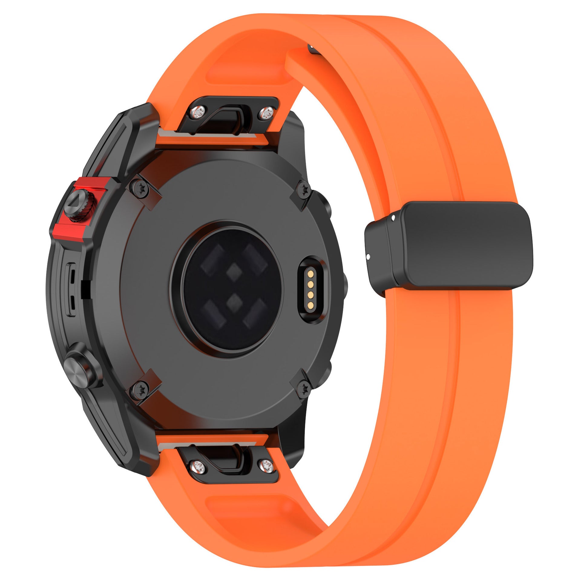 Garmin Fenix 7 D-Buckle Silicone Strap (Orange)