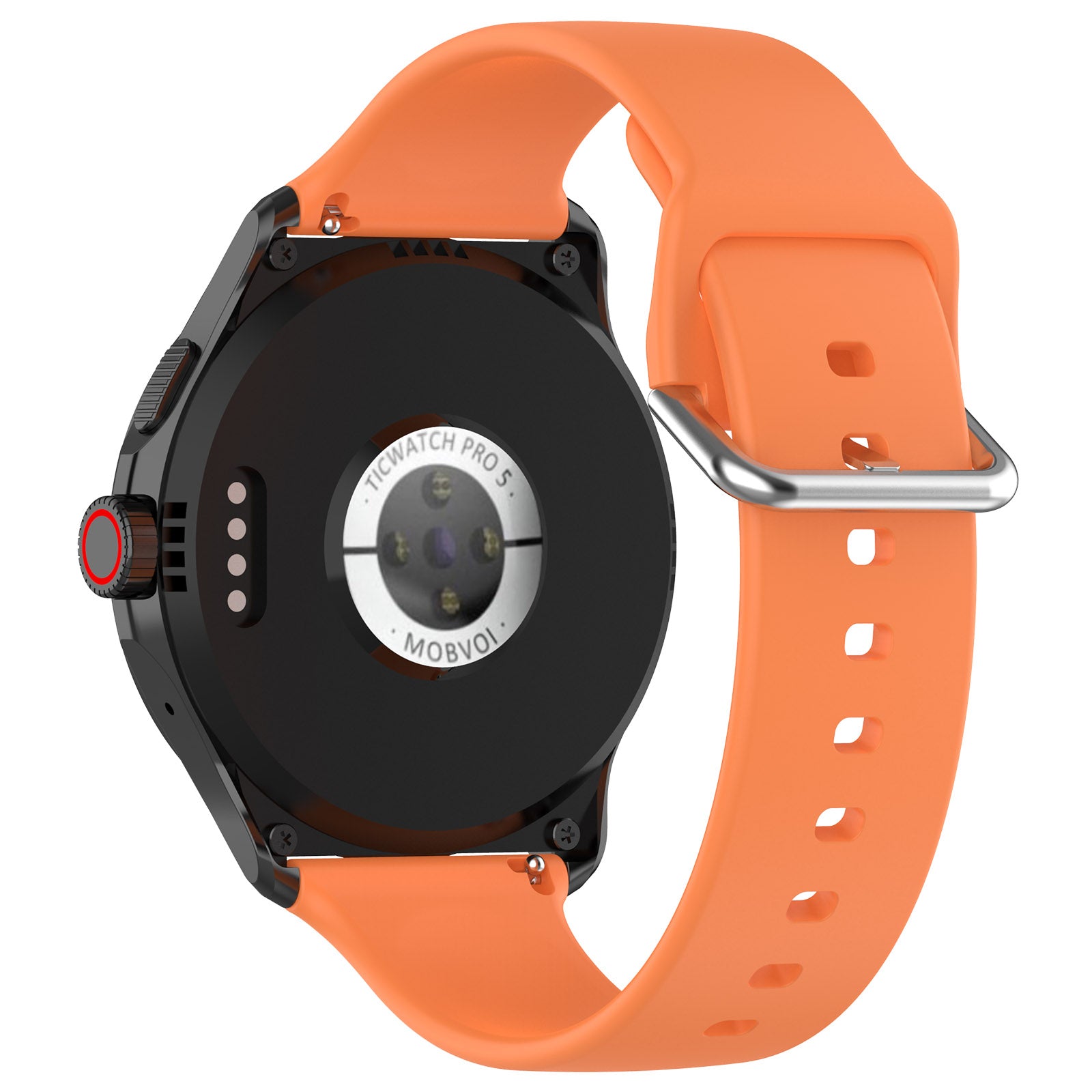 Bracelet silicone avec boucle universel 24mm (orange)