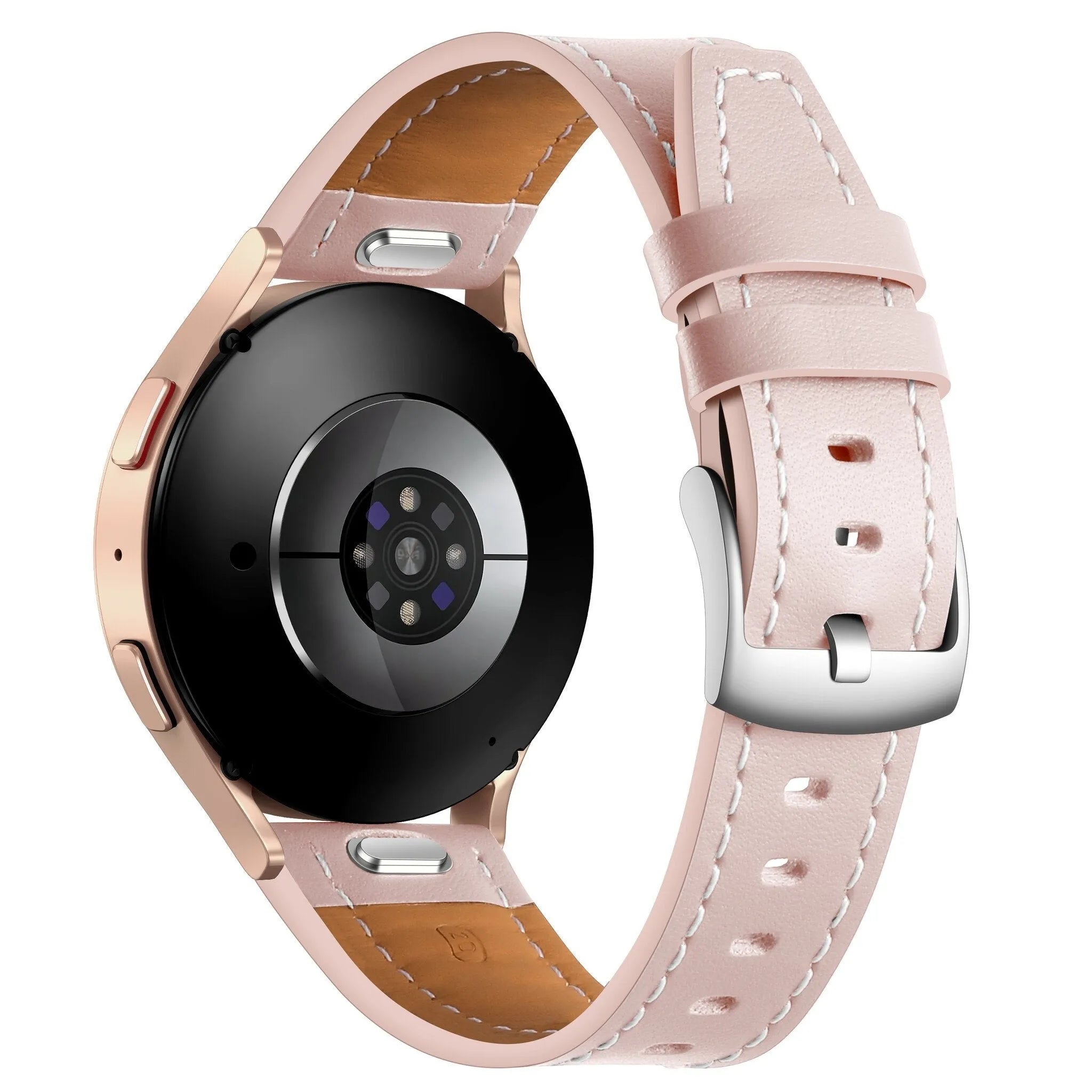 Bracelet cuir 'One Push' Fossil Gen 5e - 42mm (rose clair)
