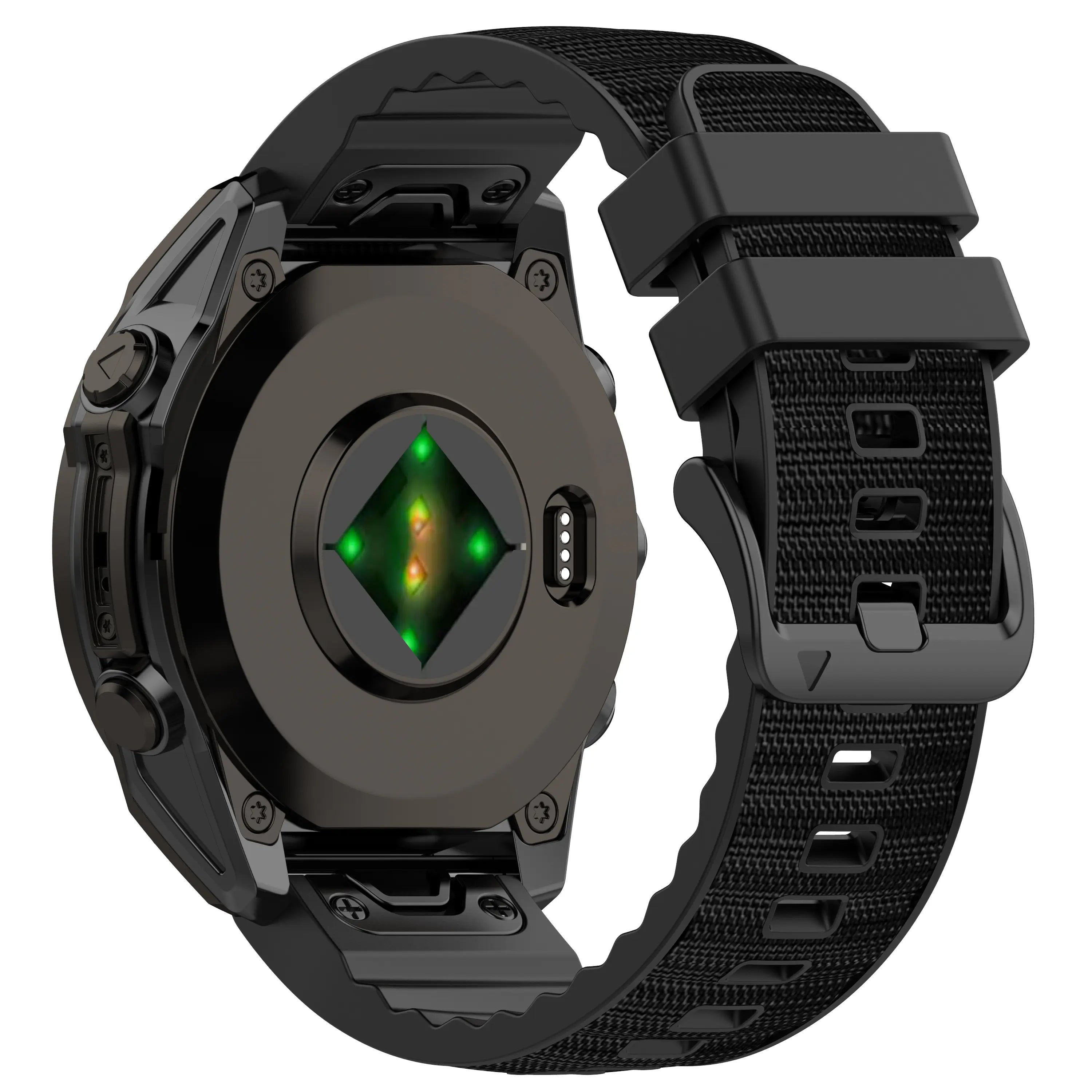 Bracelet hybride nylon Garmin Tactix 8 - 47mm (noir)