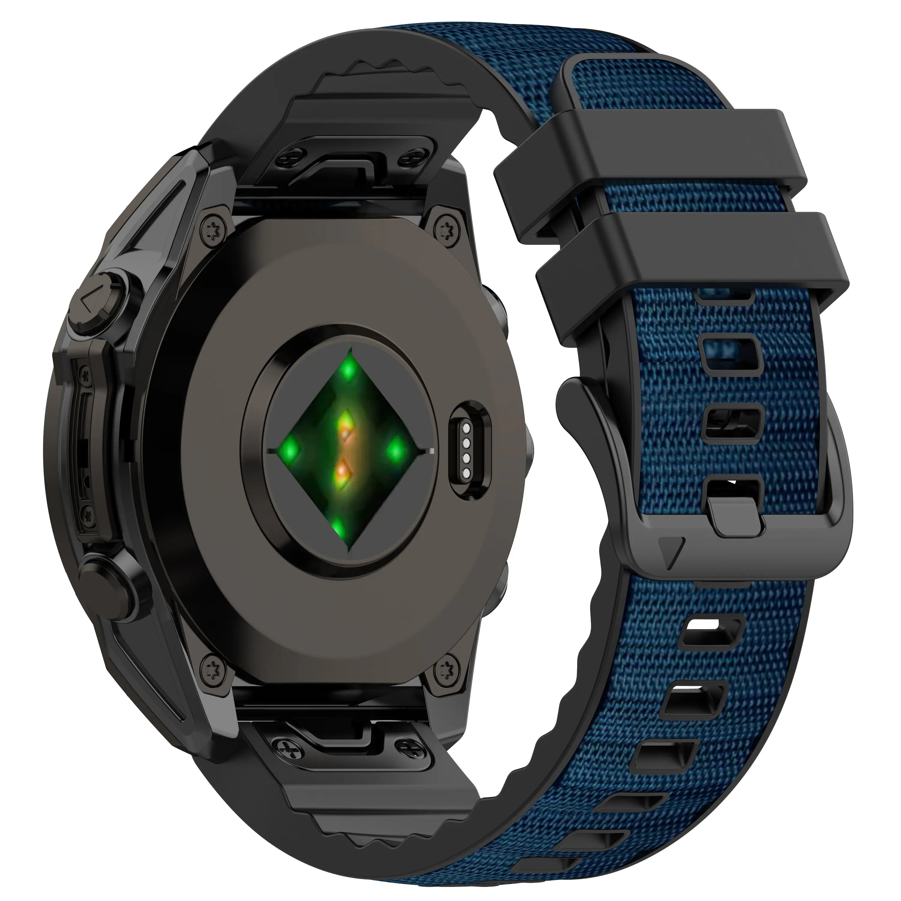 Bracelet hybride nylon Garmin Tactix 8 - 47mm (bleu foncé)