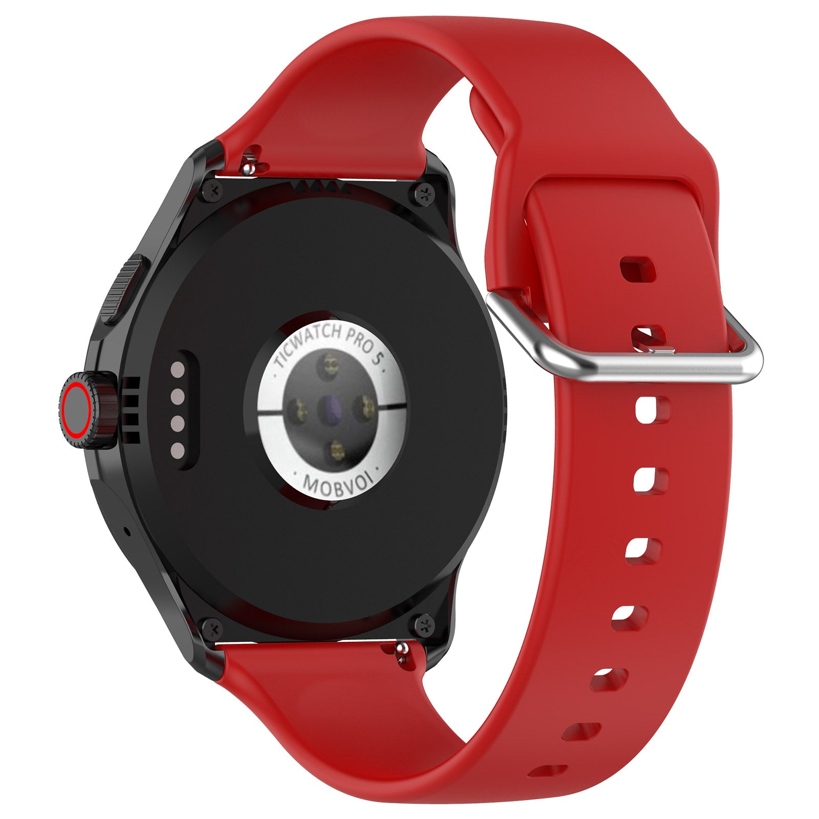 Nomad Bracelet silicone avec boucle Coros (rouge)