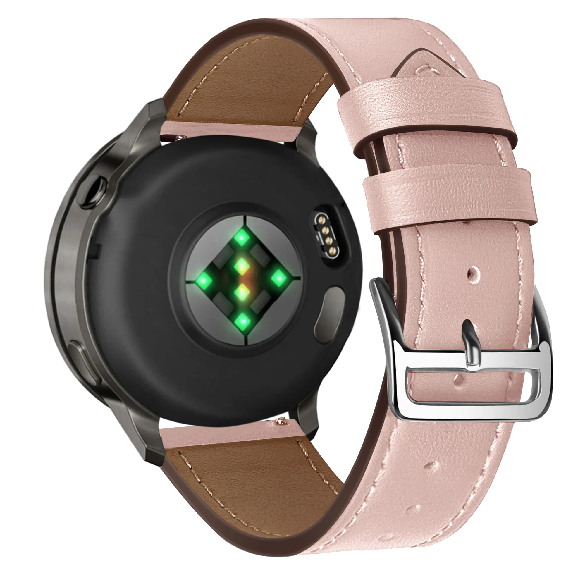Bandz Garmin Approach S44 Leather Strap 'Deluxe' (Pink)
