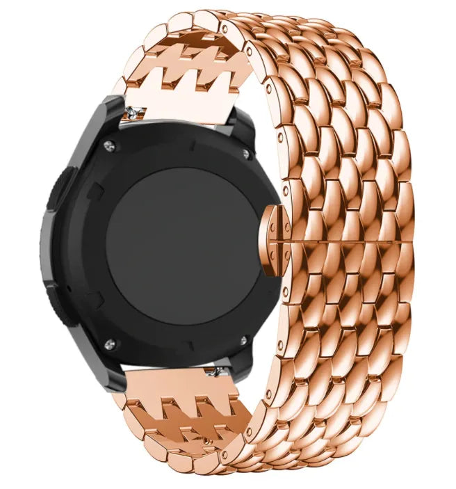 Bracelet dragon acier Huawei Watch GT 7 Pro (or rose)