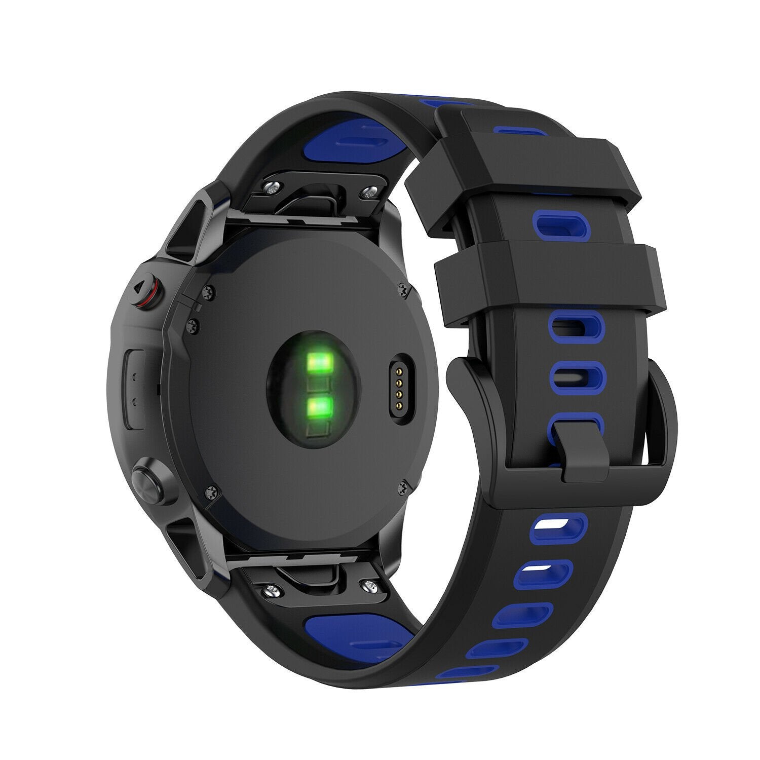 Garmin Descent MK3i - 51mm Sport Strap with Buckle (Black/Blue)