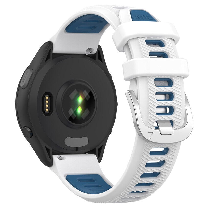 Bracelet sport avec boucle Garmin Vivomove Luxe (blanc/bleu)