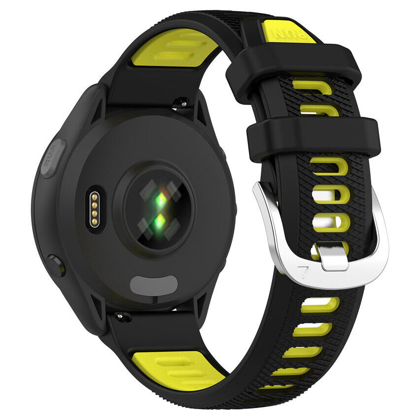 Garmin Venu 4 - 45mm Buckled Sport Strap (Black/Yellow)