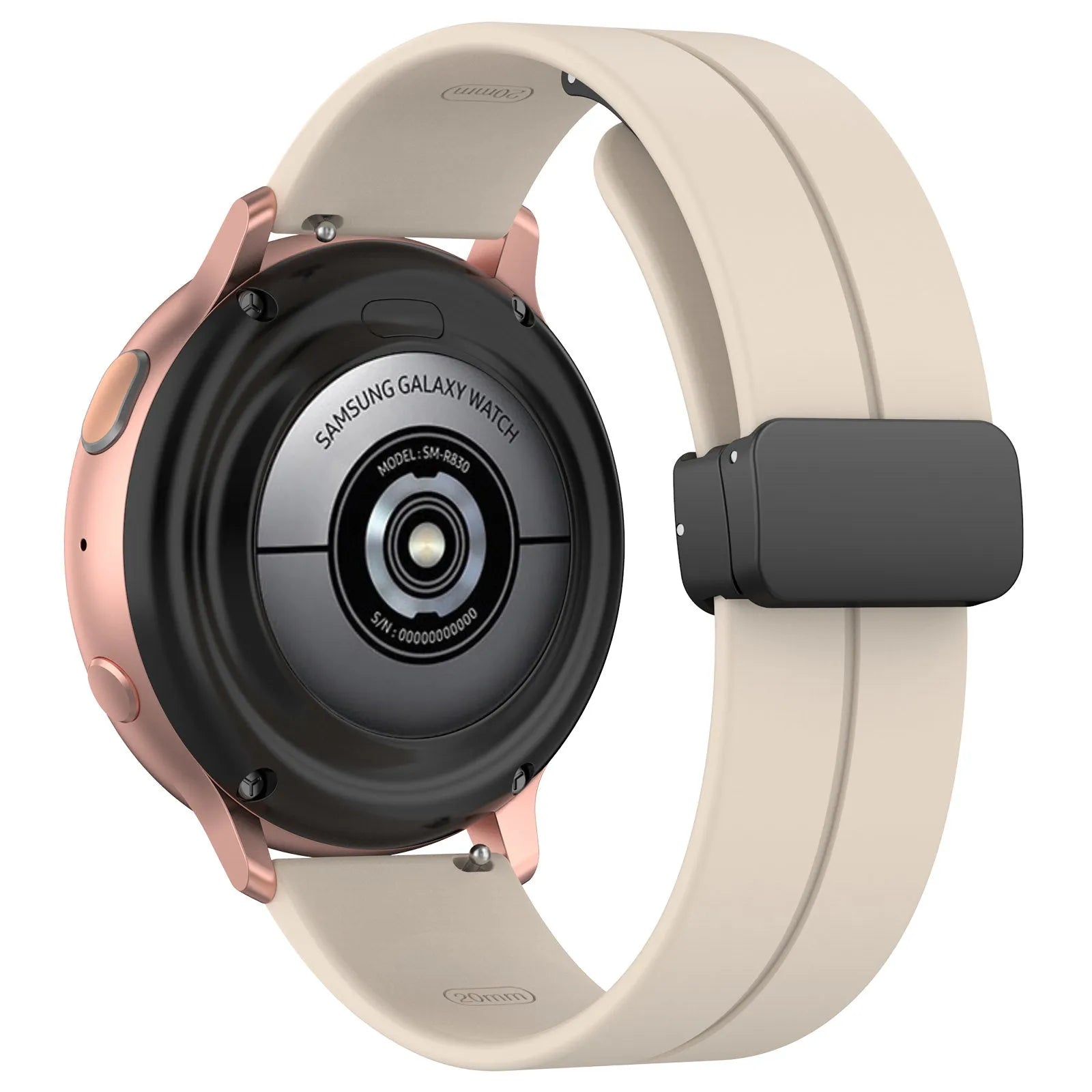 Bracelet silicone avec boucle Amazfit Bip U (Pro) (lumière stellaire)