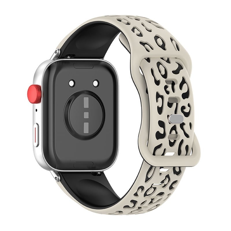 Huawei Watch Fit 4 Pro Silicone Leopard Strap (Starlight/Black)