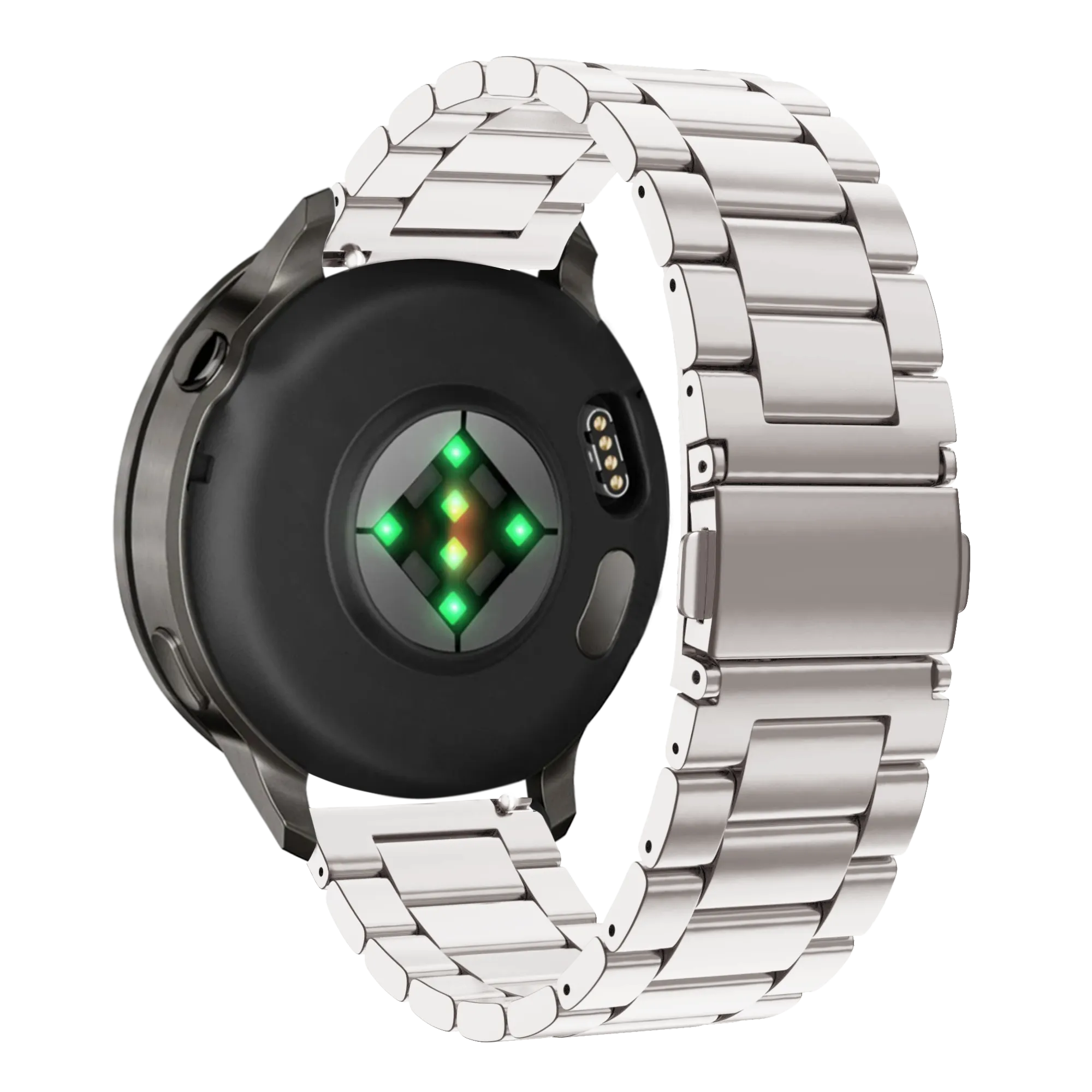 Bandz Bracelet acier 'Classic' Garmin Venu SQ (lumière stellaire)