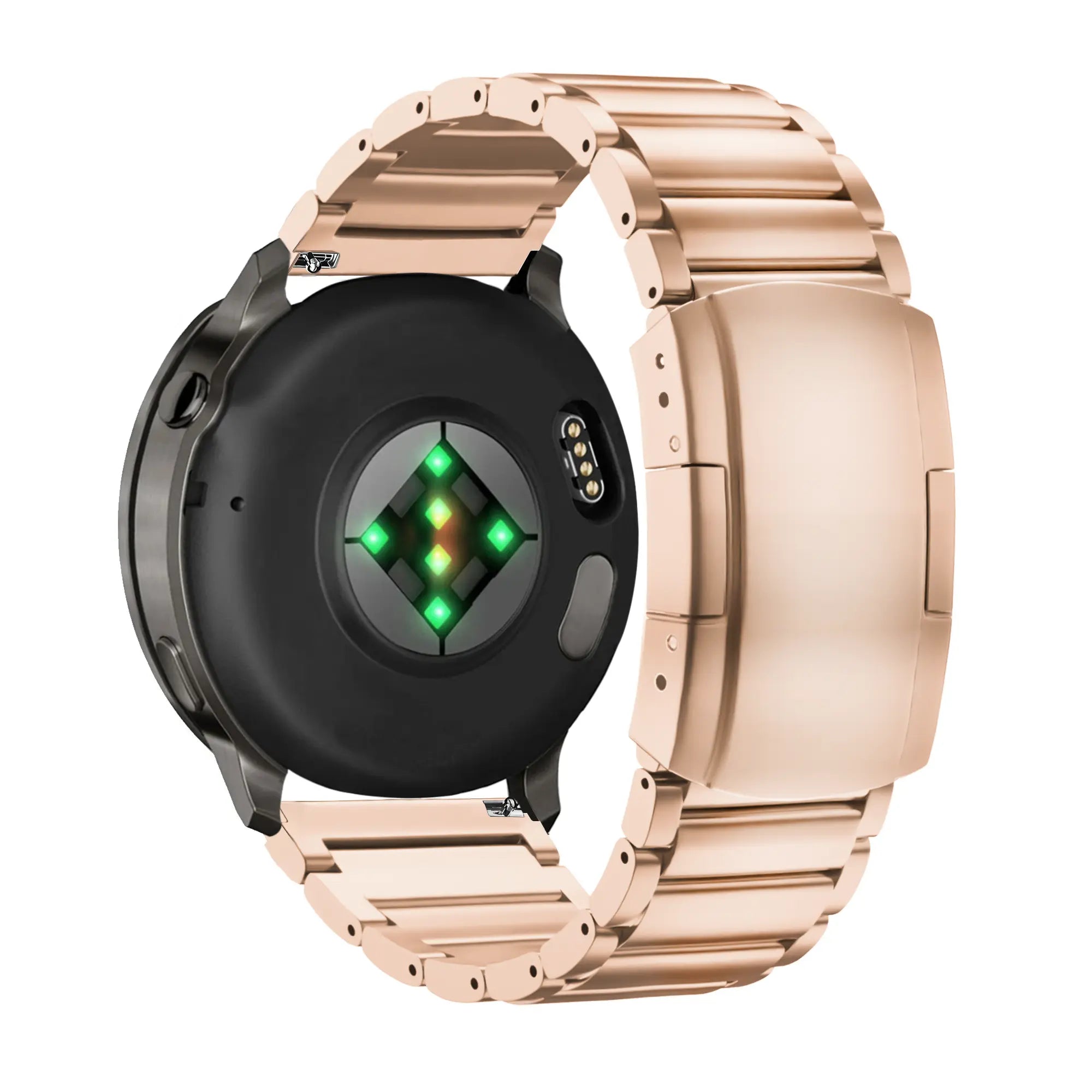 Bandz Bracelet titane Garmin Vivoactive 4s (or rose)