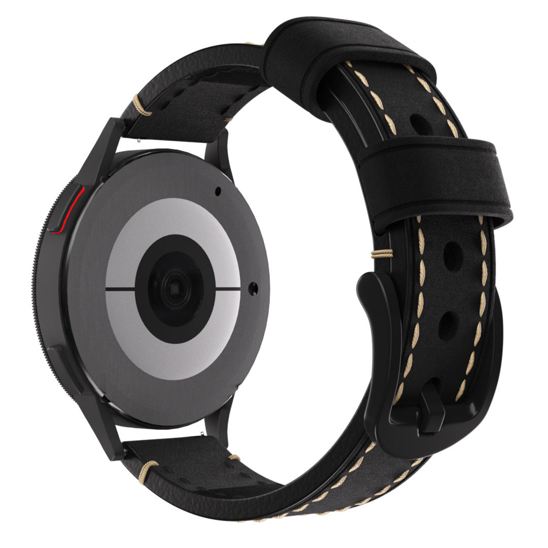 Bracelet cuir genuina Withings ScanWatch 2 - 38mm (noir)