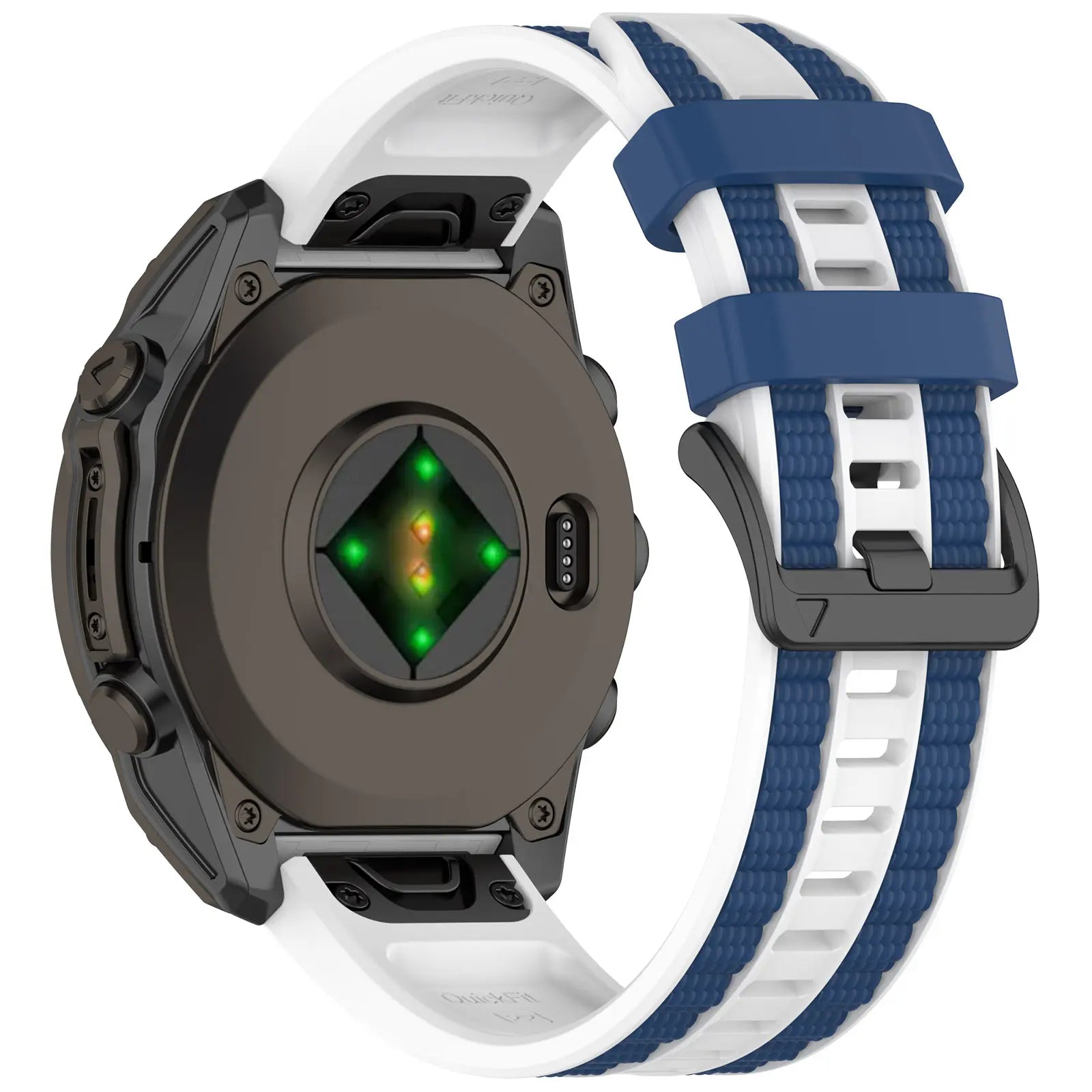 Bracelet sport grain Garmin Epix Pro (Gen 2) 47mm (blanc/bleu)
