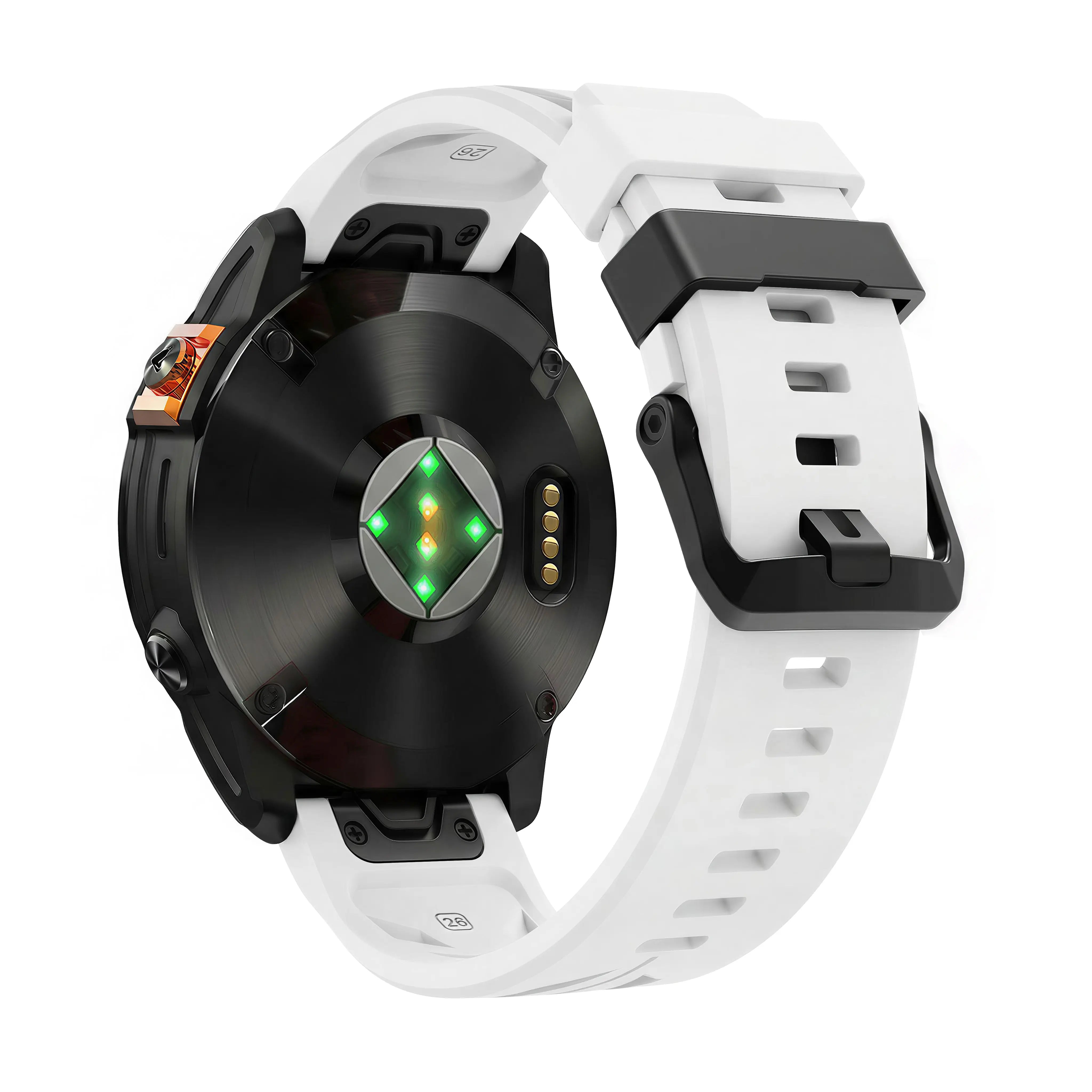 Garmin Fenix 5x/6x Race Silicone Strap (White)