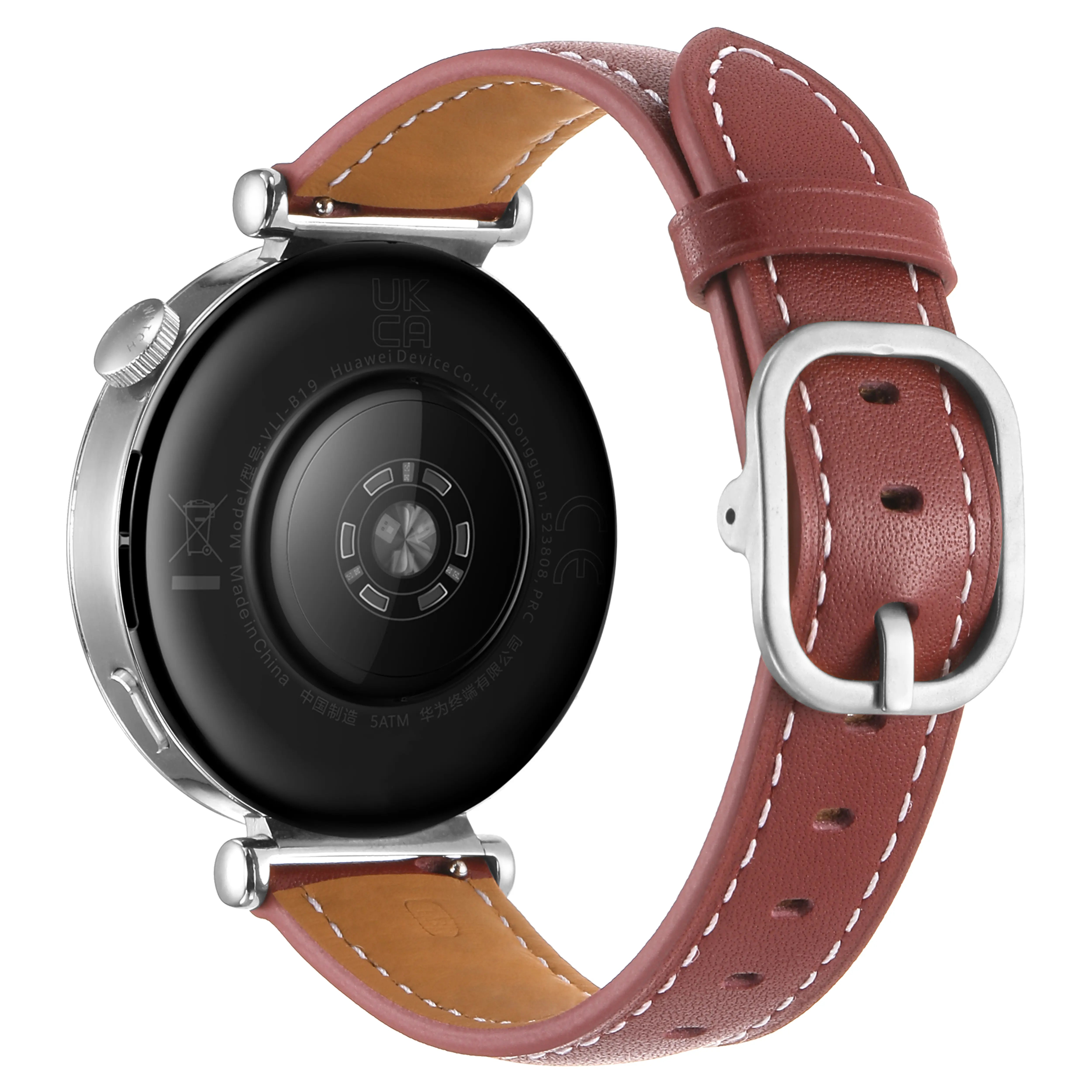Bracelet cuir square Huawei Watch GT 4 - 41mm (rouge)