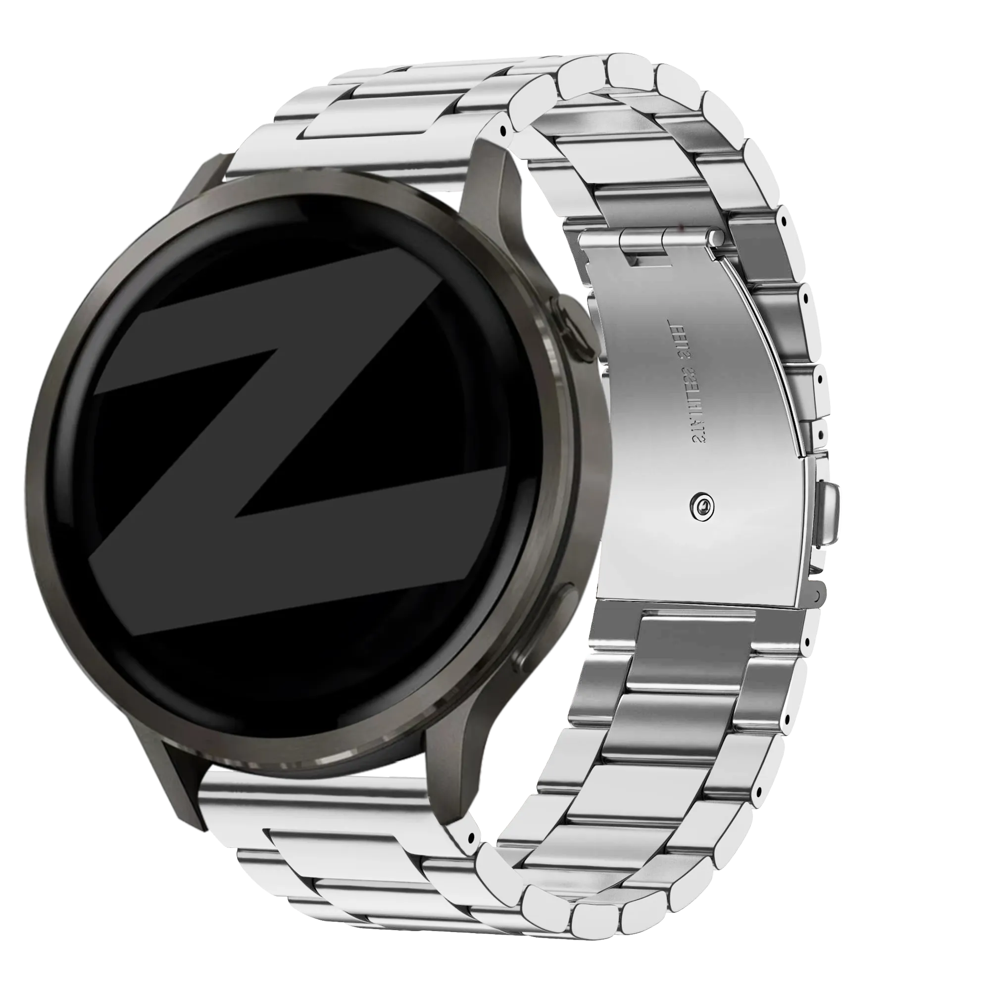 Bandz Bracelet acier 'Classic' Garmin Vivoactive 4s (argent)