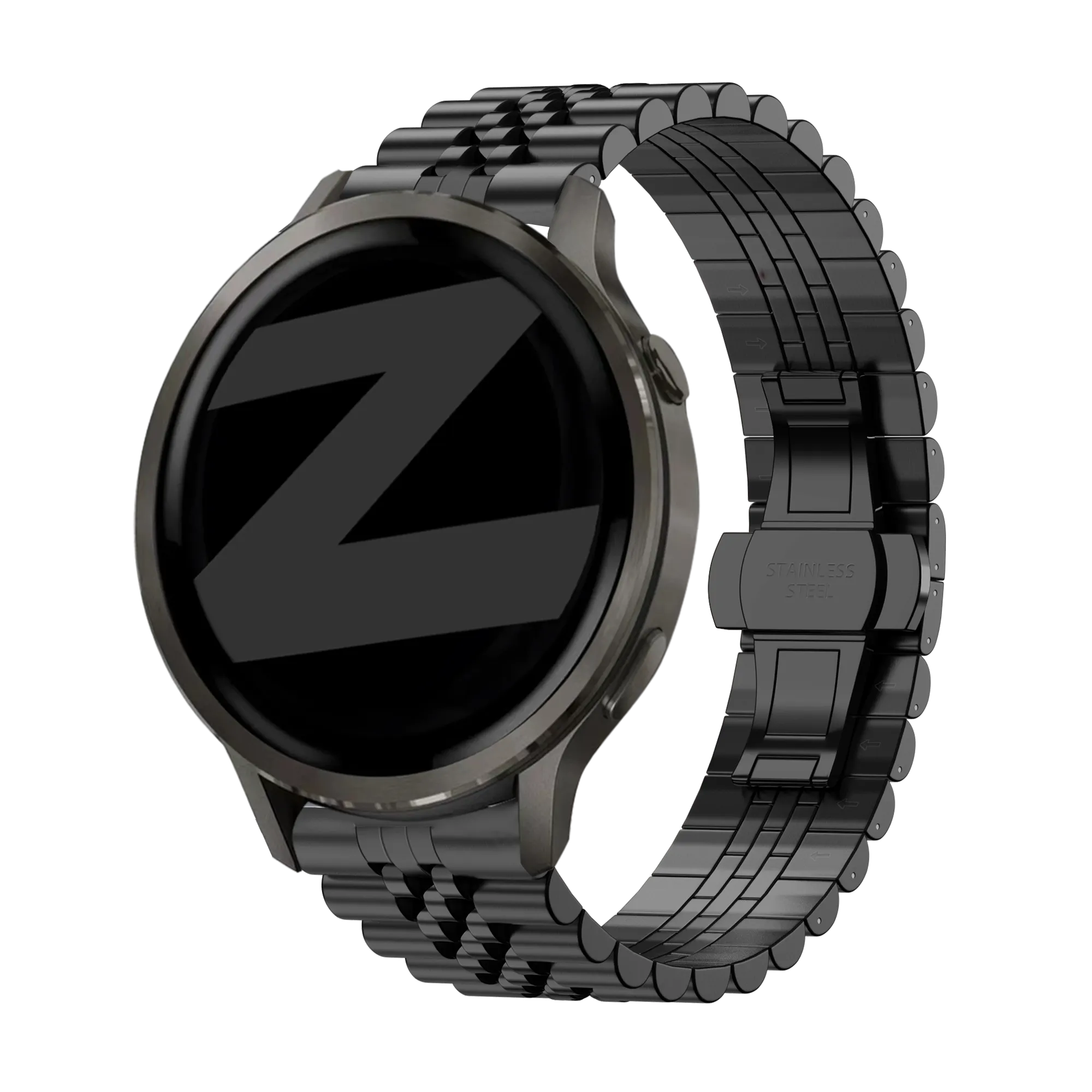 Bandz Garmin Venu SQ Steel Strap 'Jubilee' (Black)