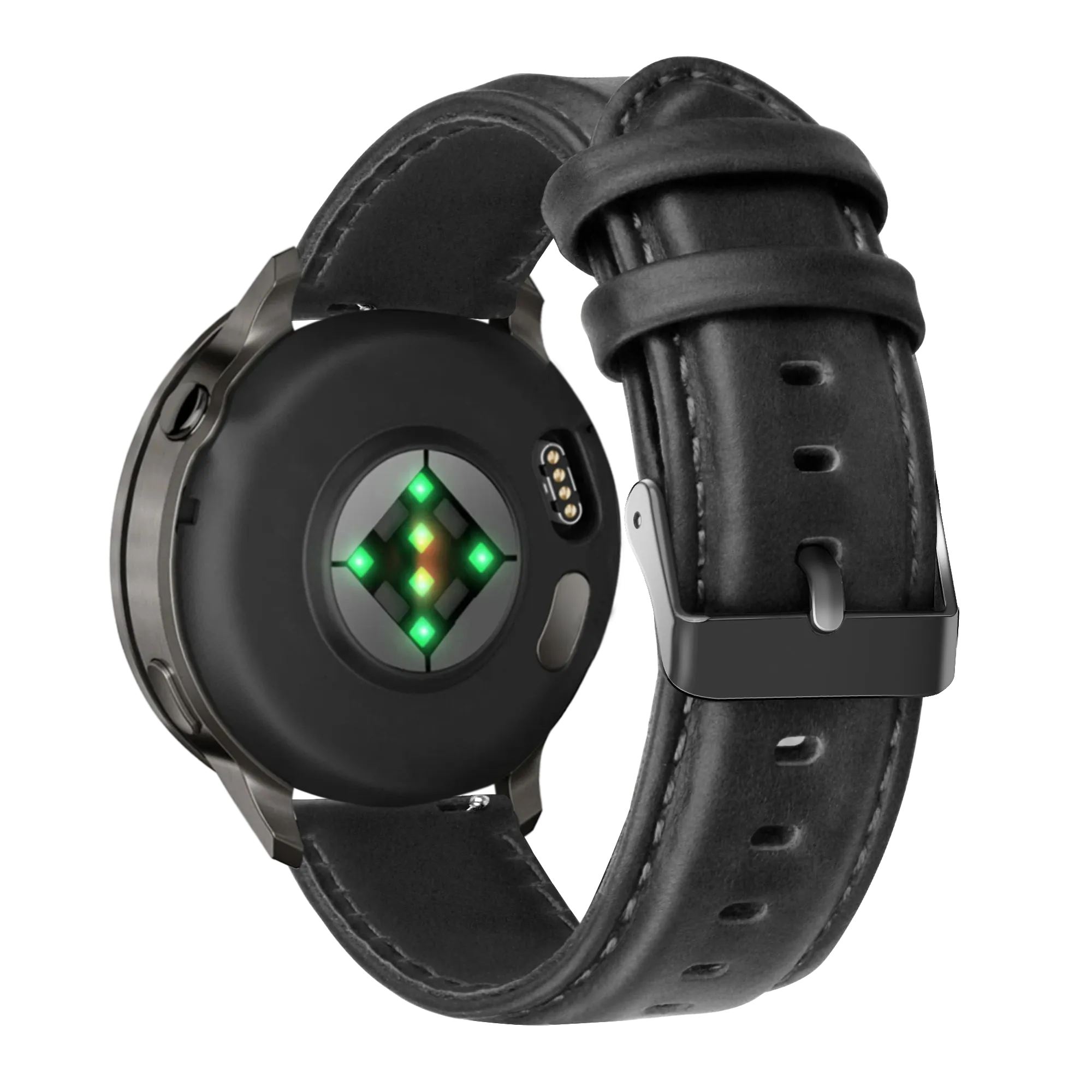 Bandz Bracelet cuir 'Classic' Garmin Bounce 2 (noir)