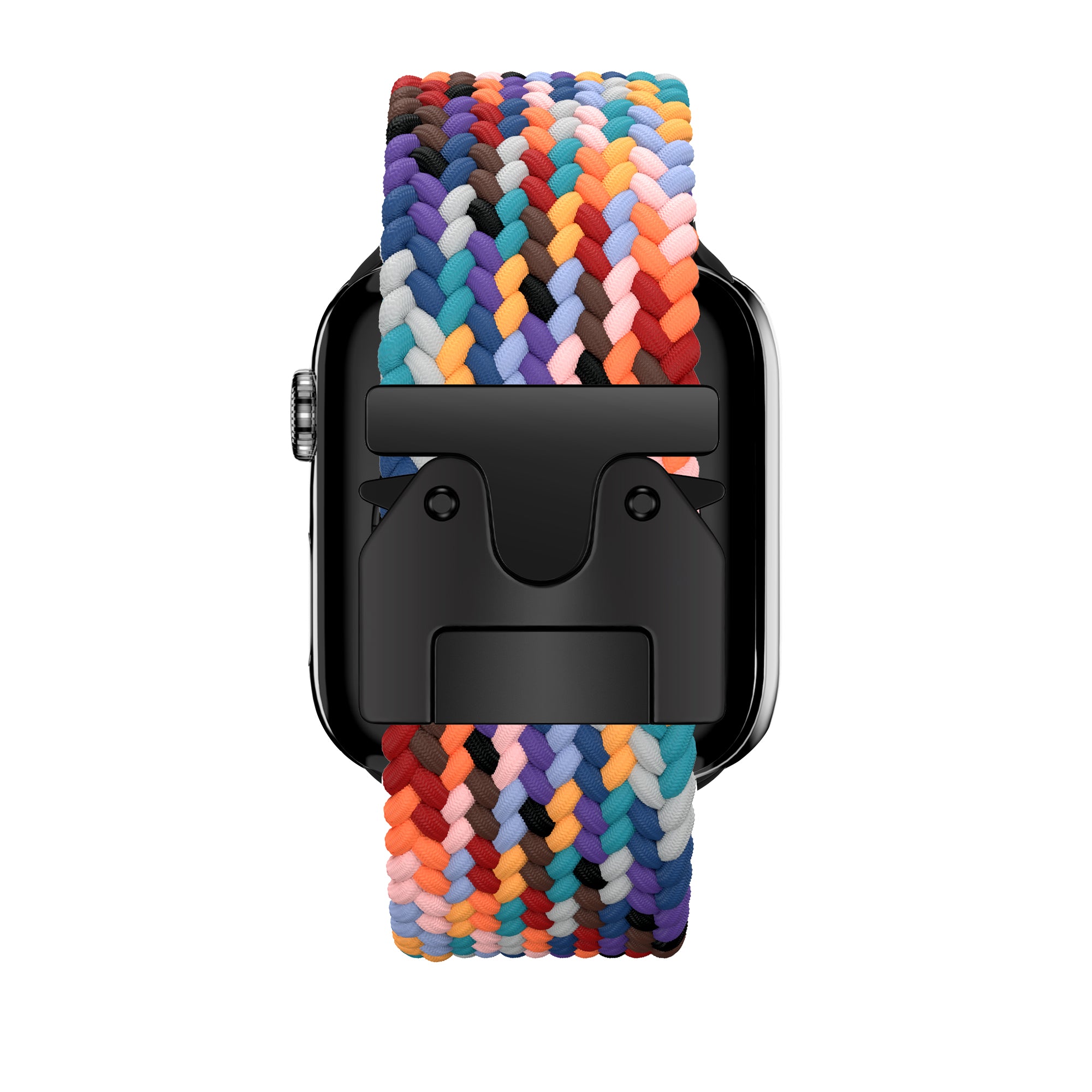 Bandz Bracelet tressé boucle en P Apple Watch Ultra (arc-en-ciel)