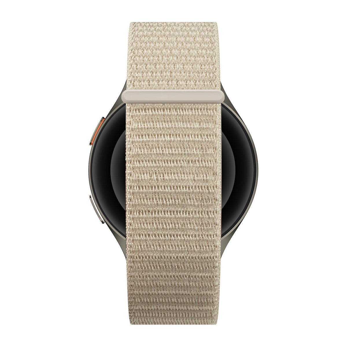 Nylon Strap 'Easy Fit', starlight, on a watch, direct front view