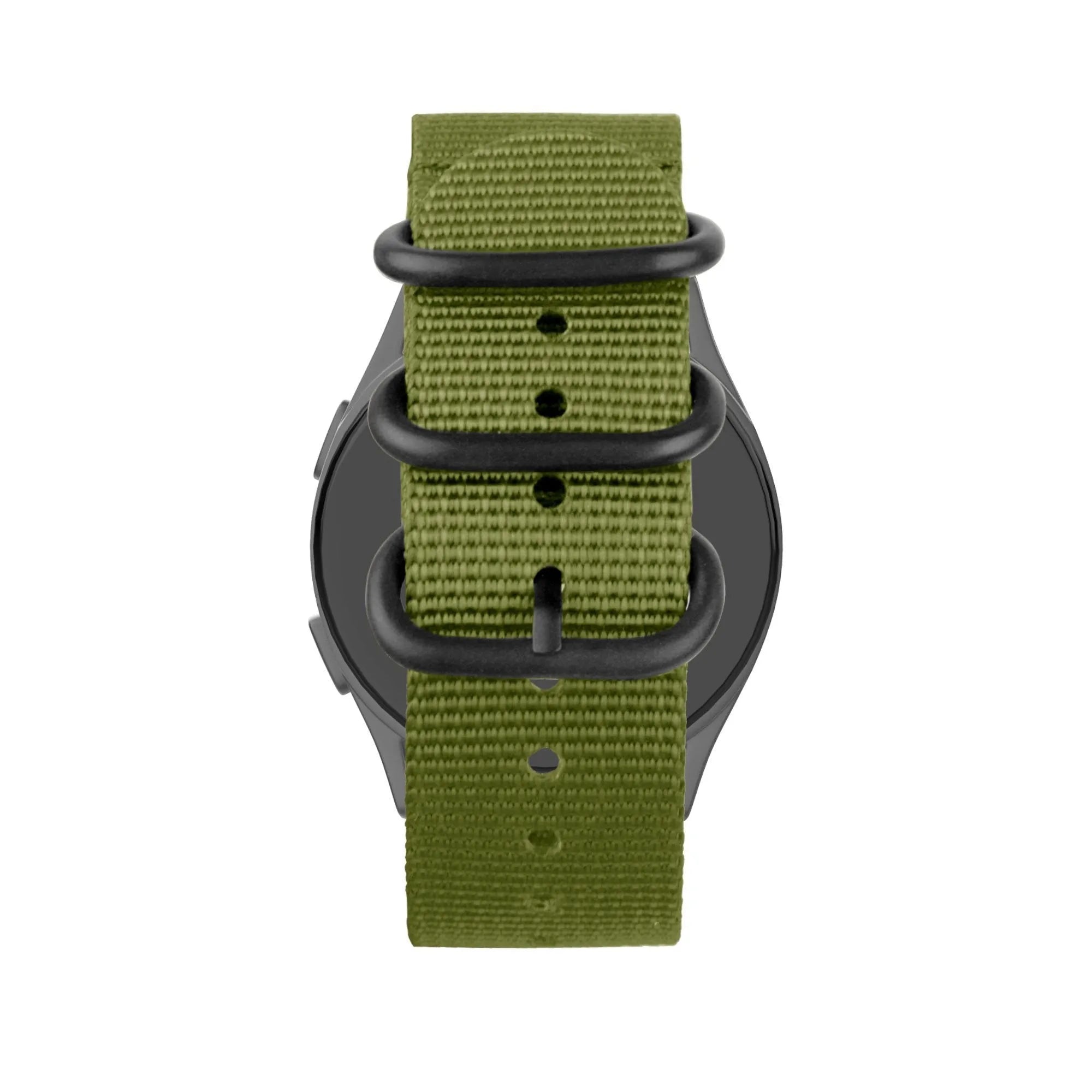 Bandz OnePlus Watch Lite Nylon Strap with Buckle (Green)