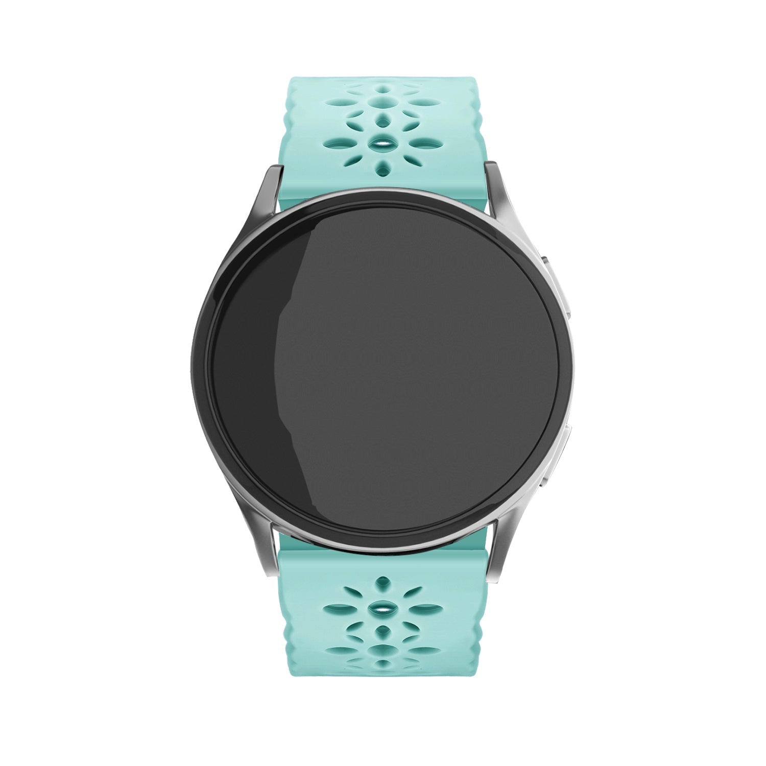 Bracelet de silicone avec relief Withings ScanWatch Nova (bleu-vert)