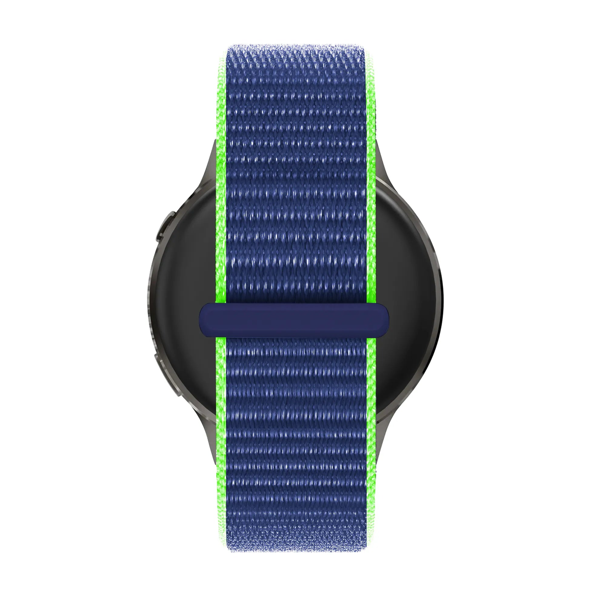 Bandz Bracelet nylon Garmin Vivoactive 4s (bleu/lime)