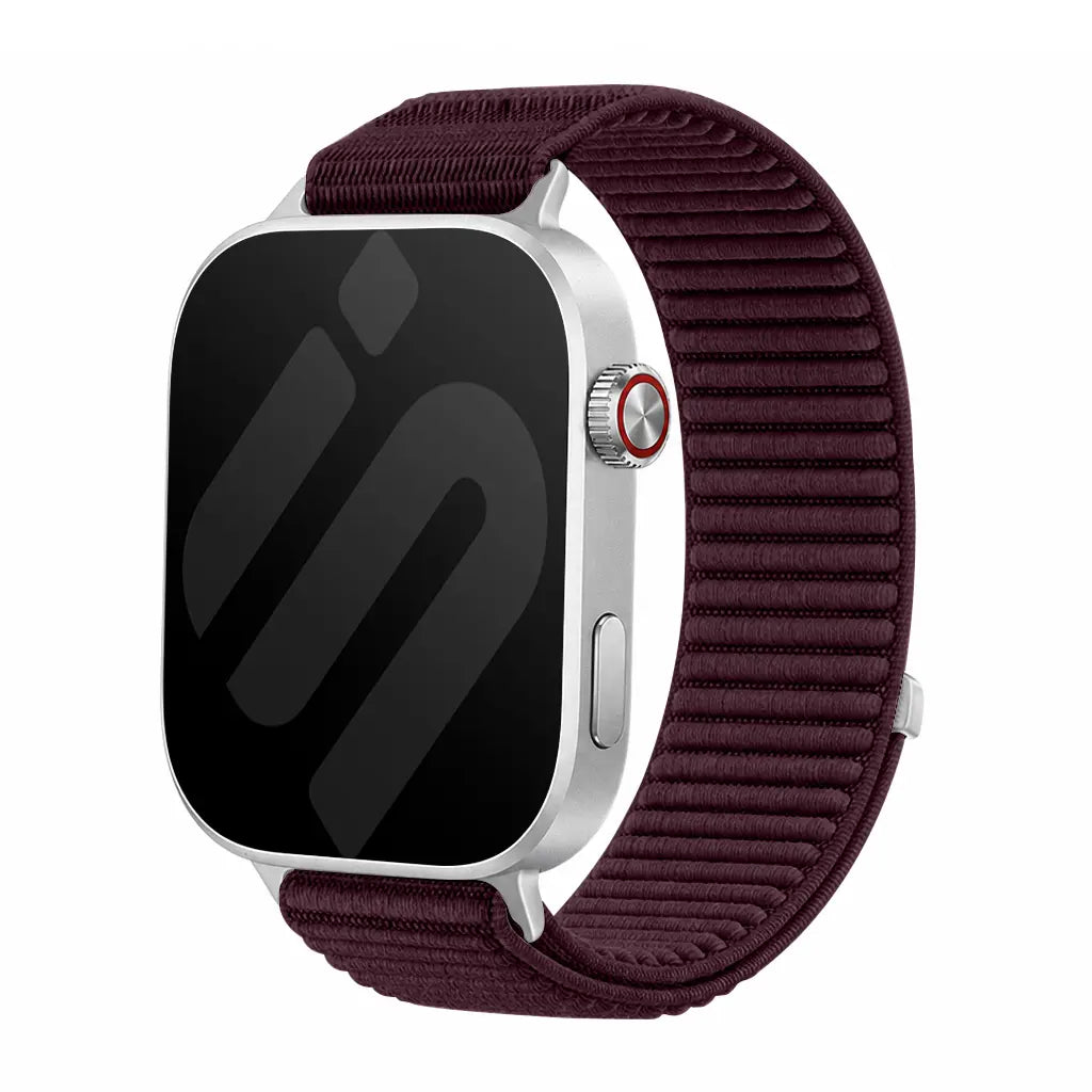 Bracelet nylon ondulé Xiaomi Smart Band 8 Pro (prune)