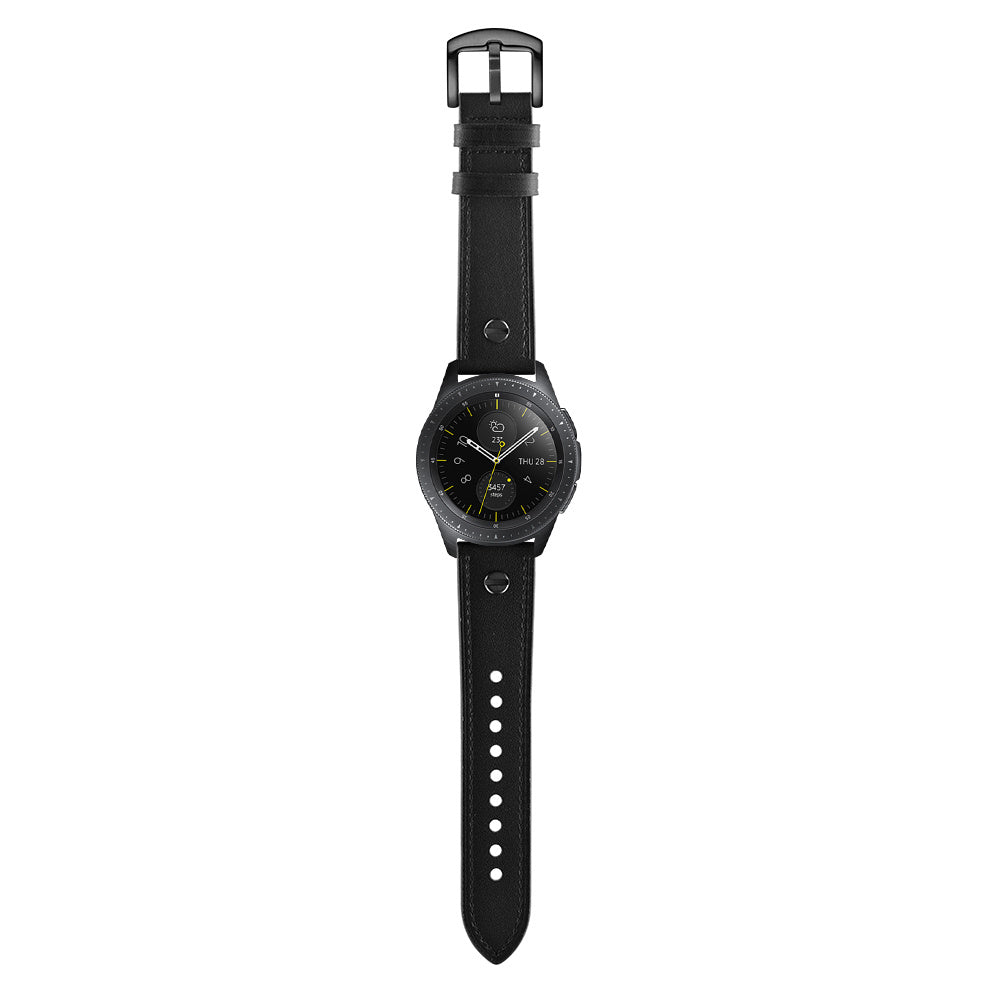 Bracelet cuir avec vis Amazfit Bip 3 Pro (noir)
