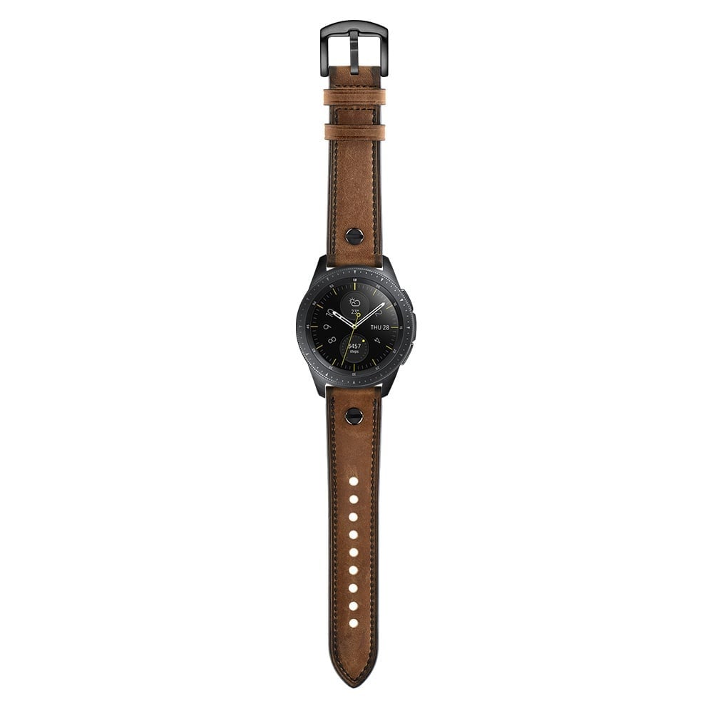 Bracelet cuir vissé Huawei Watch GT 5 Pro 46mm (marron foncé)