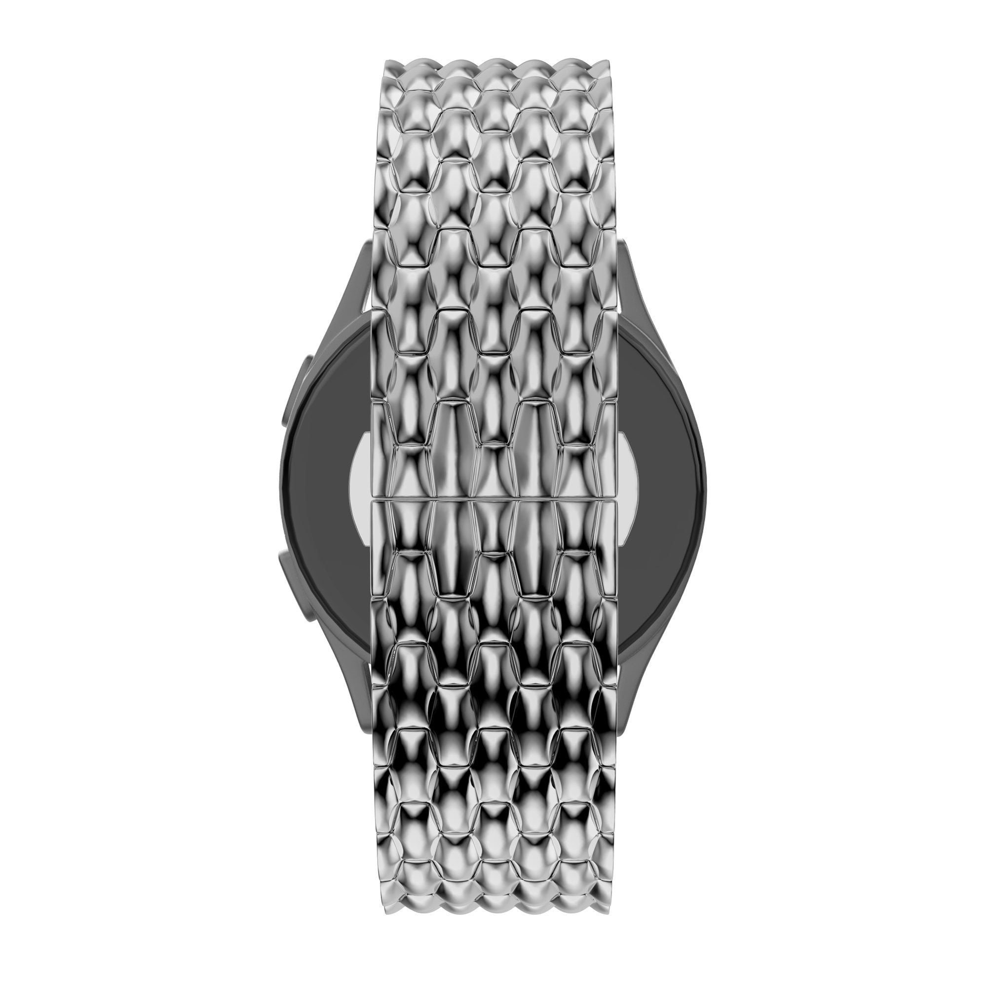 Bandz Garmin Venu SQ Steel Strap 'Dragon' (Silver)