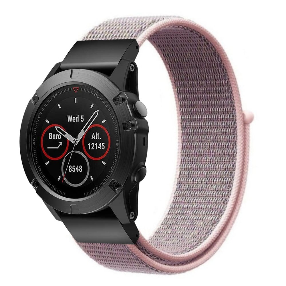 Bracelet nylon Garmin Approach S70 - 47mm (rose sable)