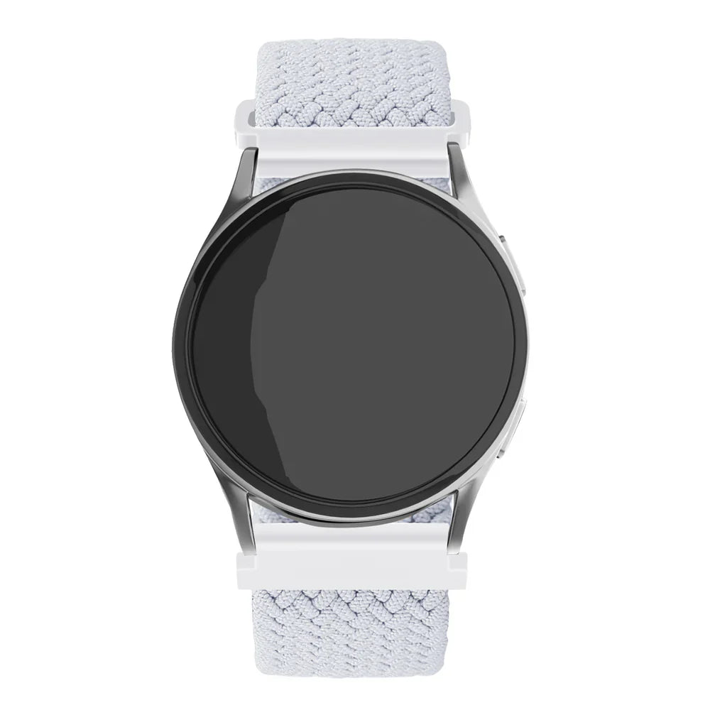 Bracelet tressé réglable Amazfit Bip 3 (Pro) (blanc)