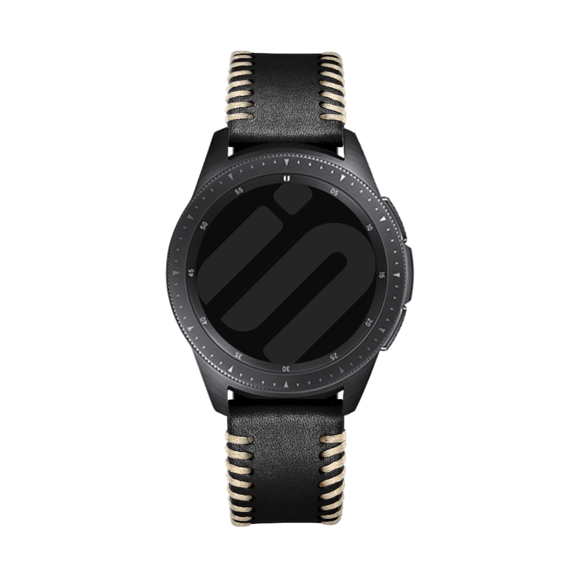 Amazfit GTR 4 Stitched Leather Strap (Black)