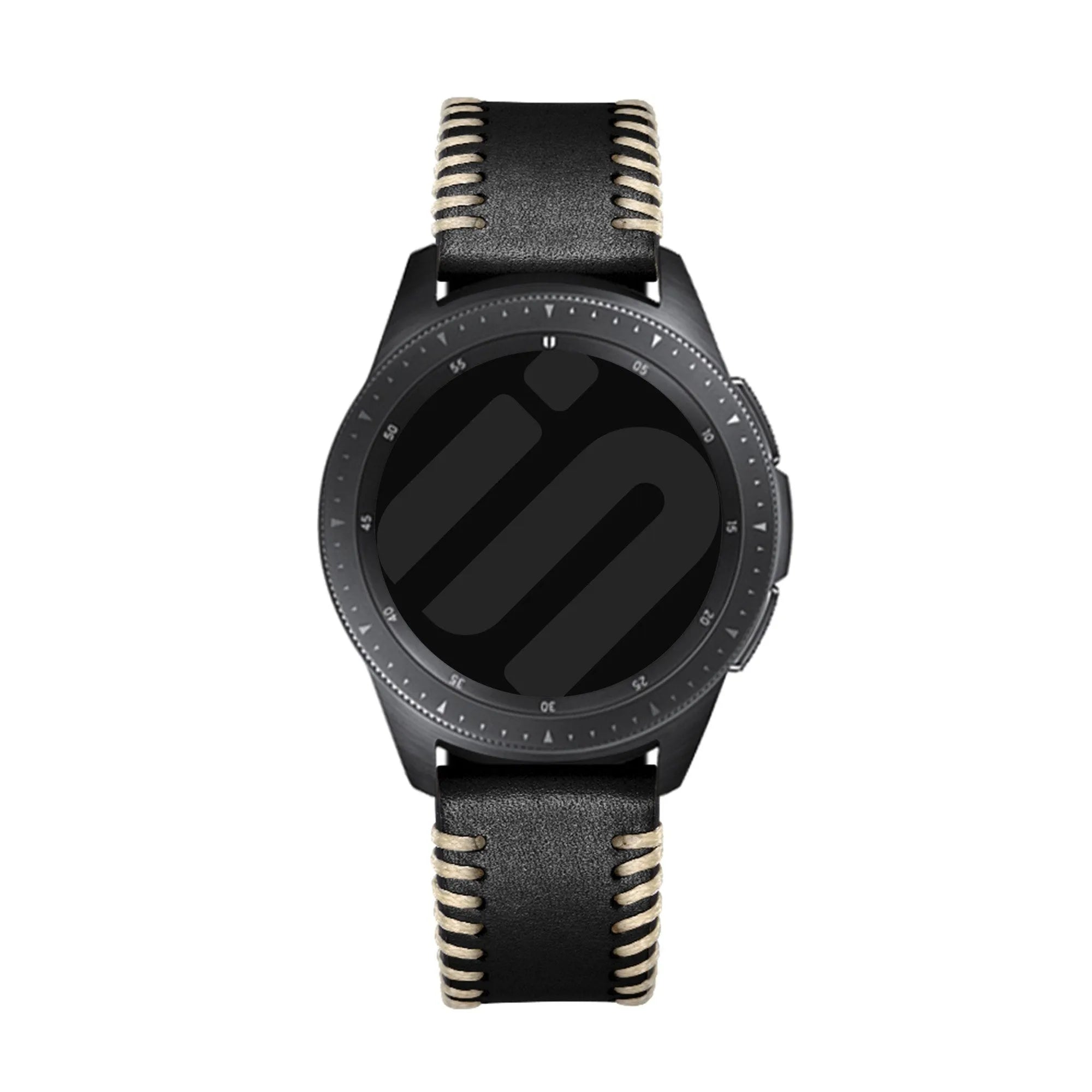 Bracelet cuir cousu Suunto Vertical 2 (noir)