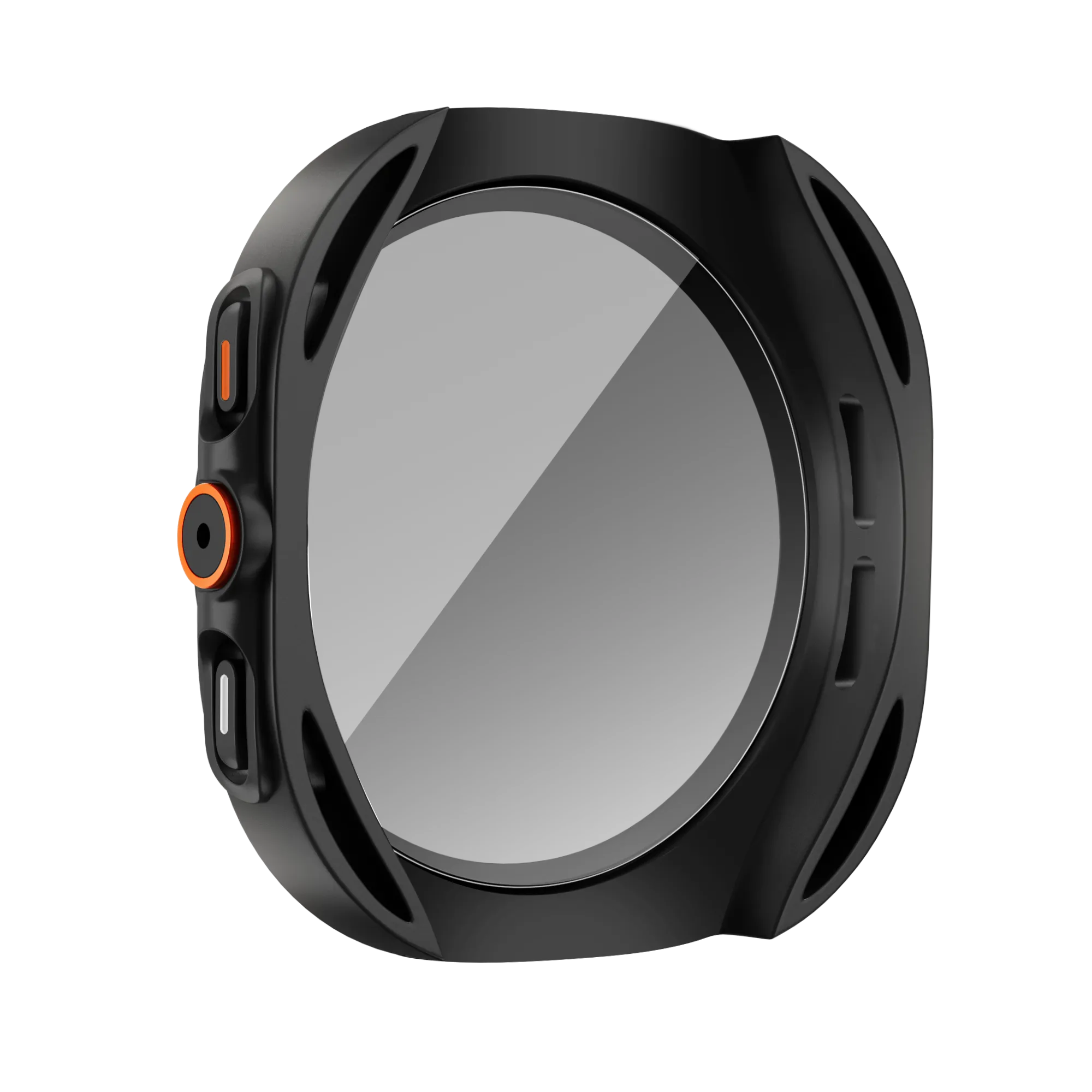 Bandz Samsung Galaxy Watch 7 - 44mm Square PC Case with Glass (Black)