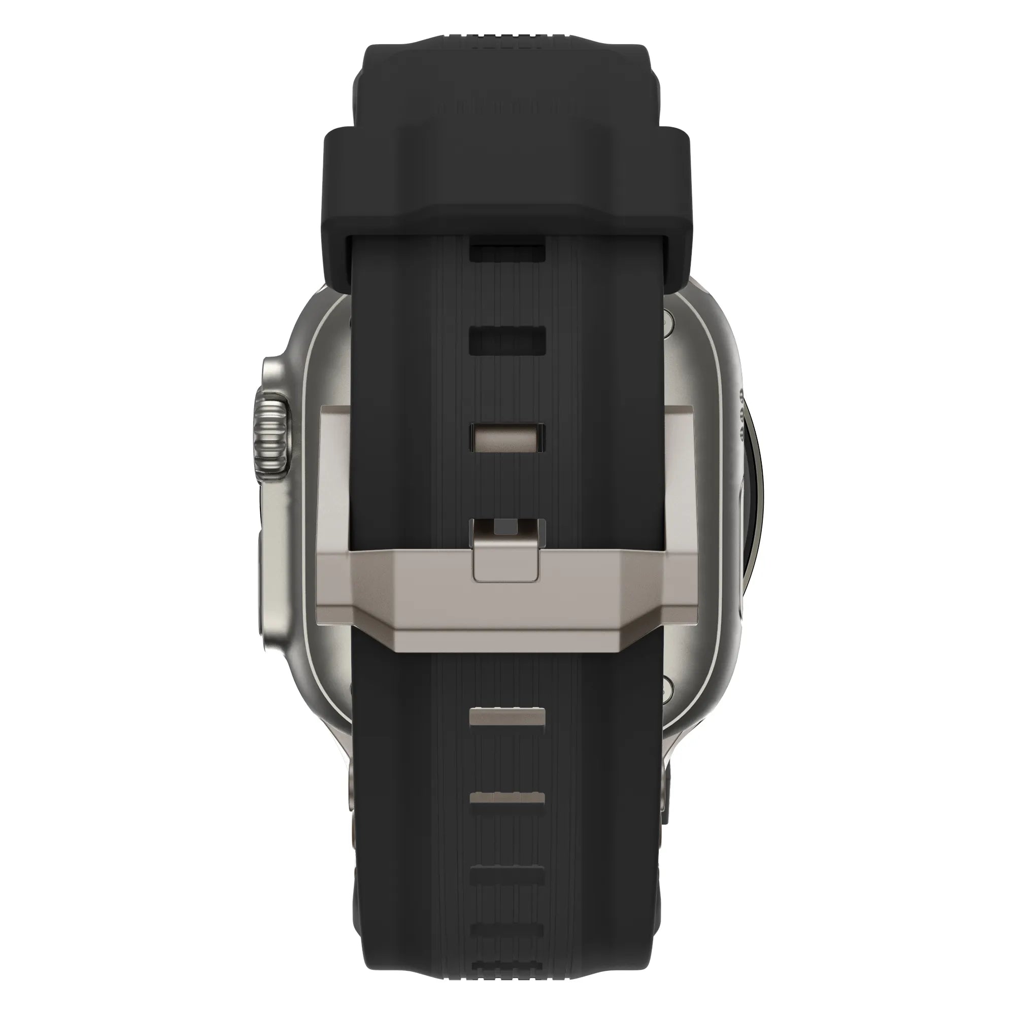 Bandz Bracelet silicone Liquid 'Explorer' Apple Watch (noir avec titane)