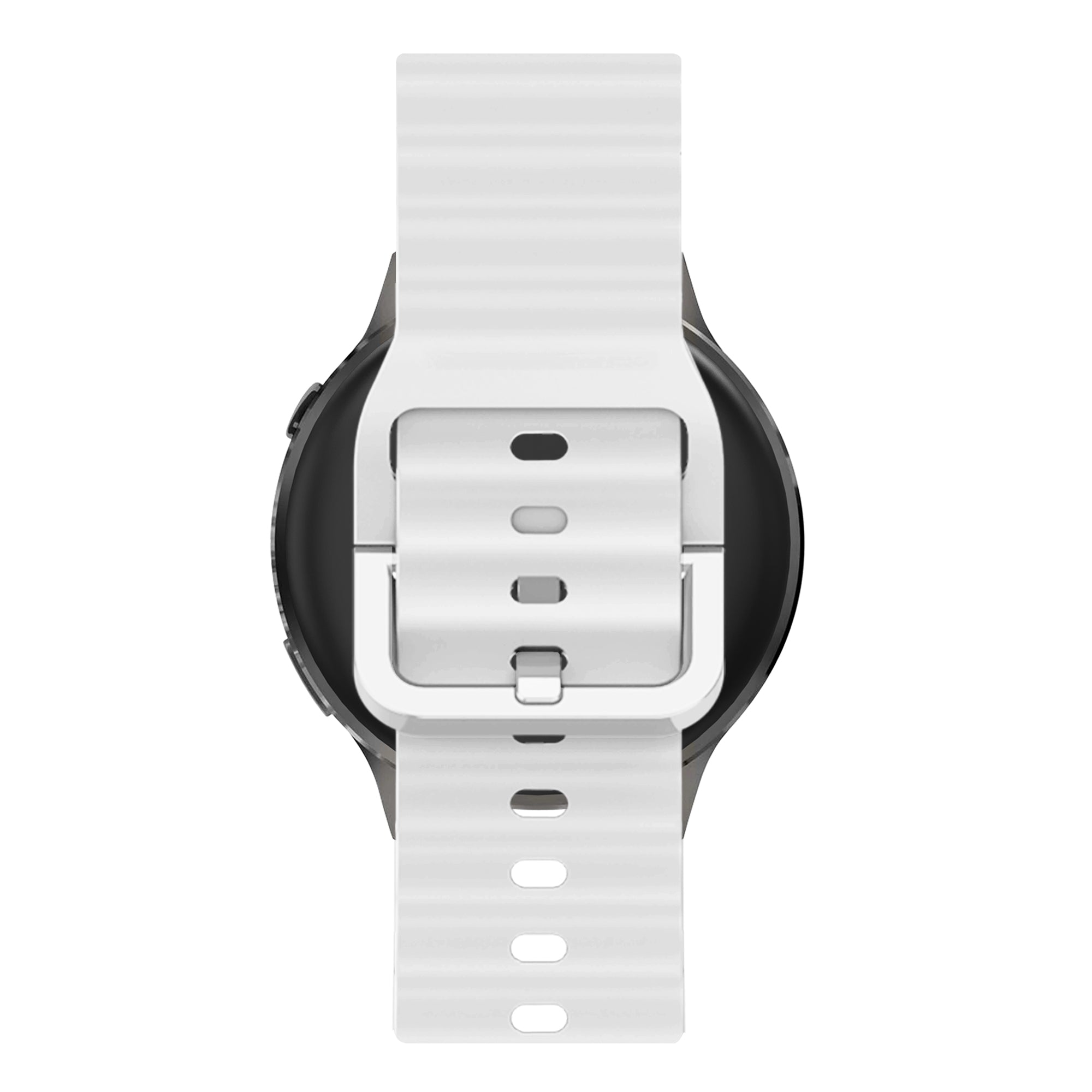 Bandz Bracelet silicone ondulé Garmin Bounce 2 (blanc)