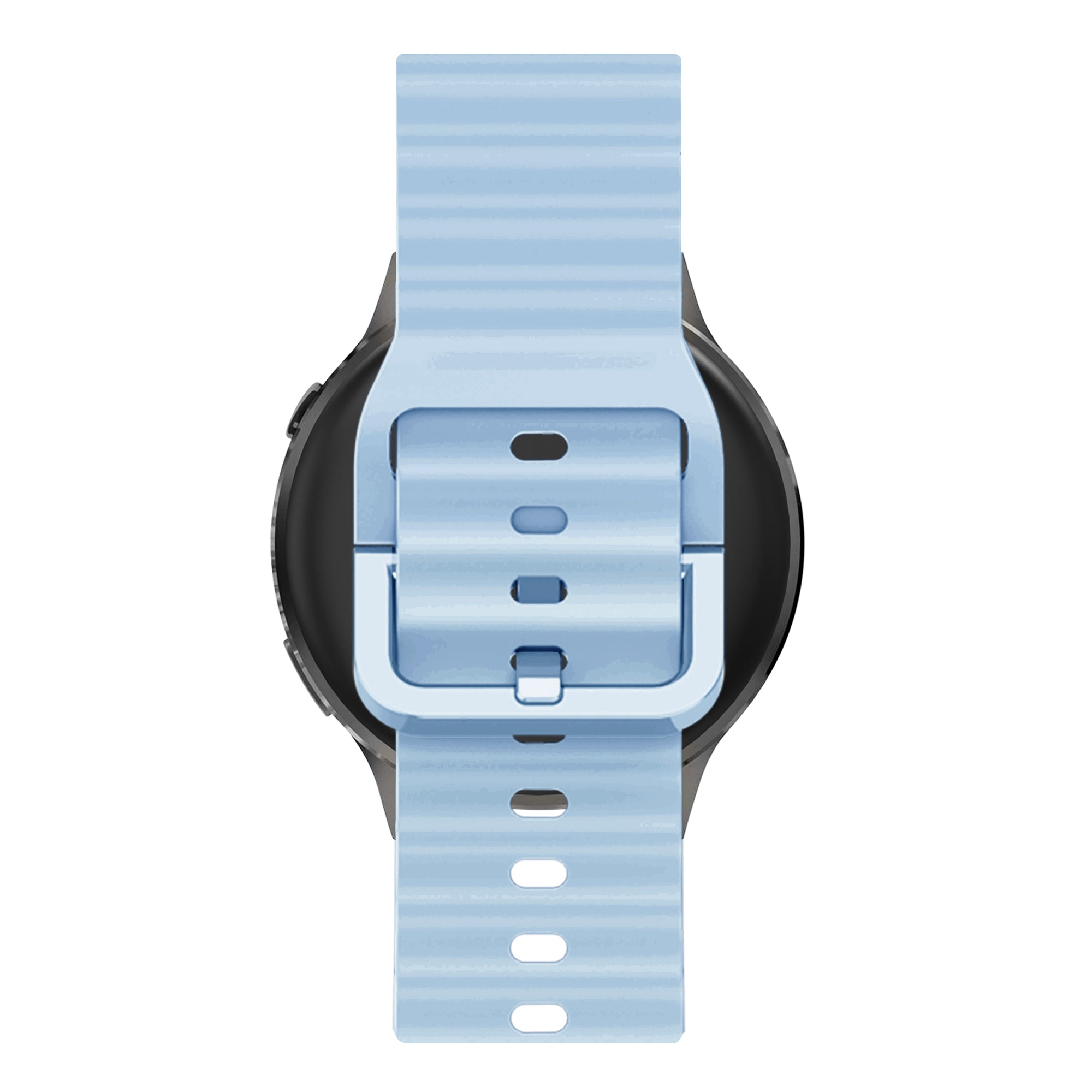 Bandz Bracelet silicone ondulé Garmin Bounce 2 (bleu clair)