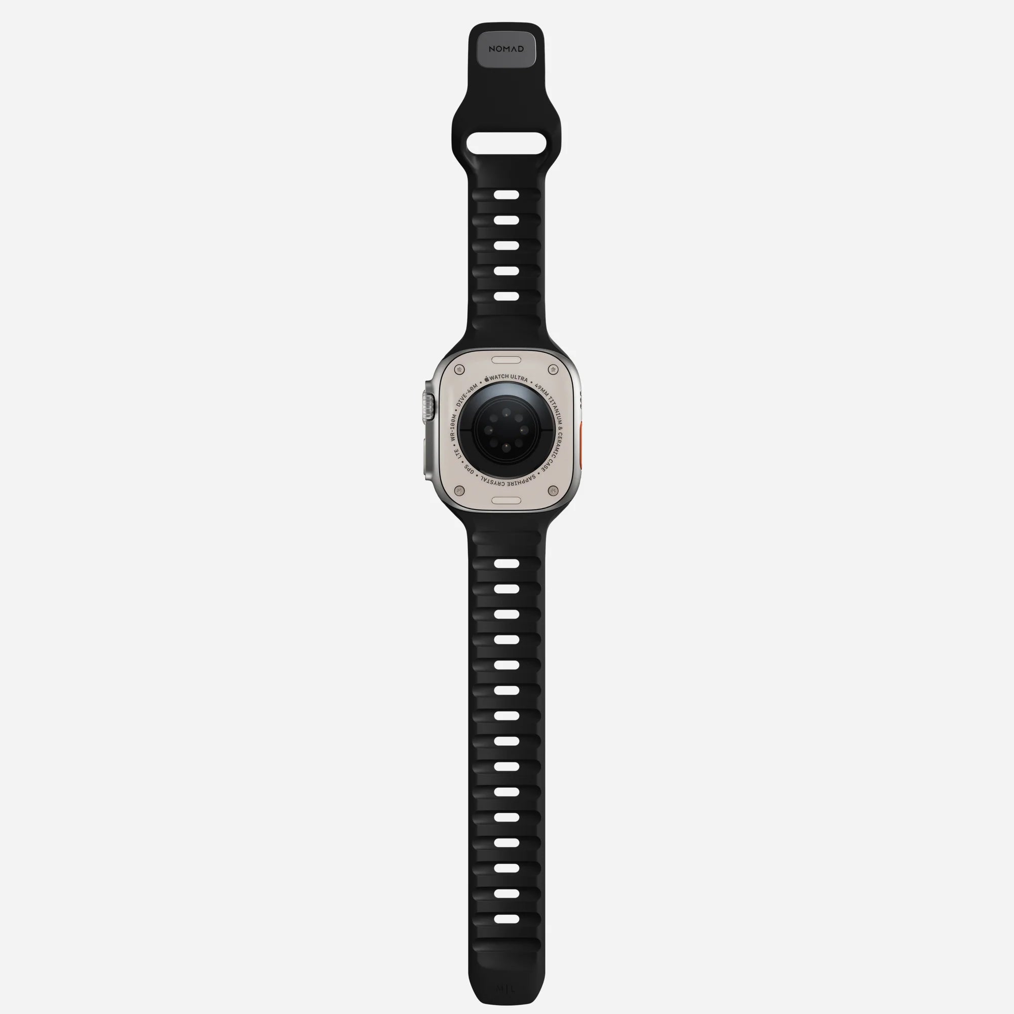 Nomad Bracelet silicone sport Apple Watch (noir)