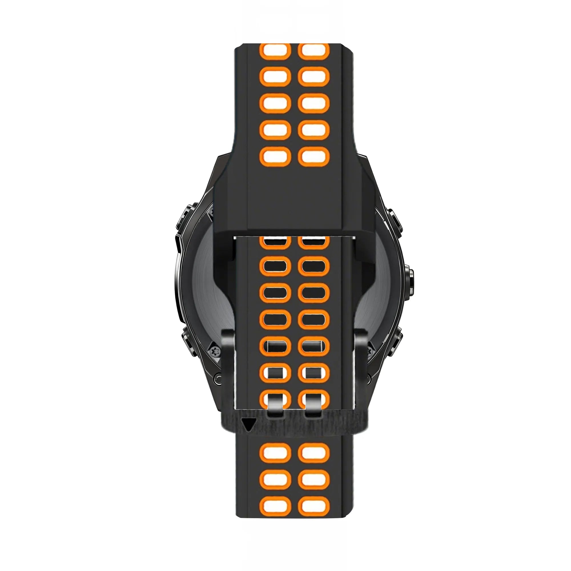 Bandz Bracelet sport avec boucle Garmin Descent Mk2(i) (noir/orange)